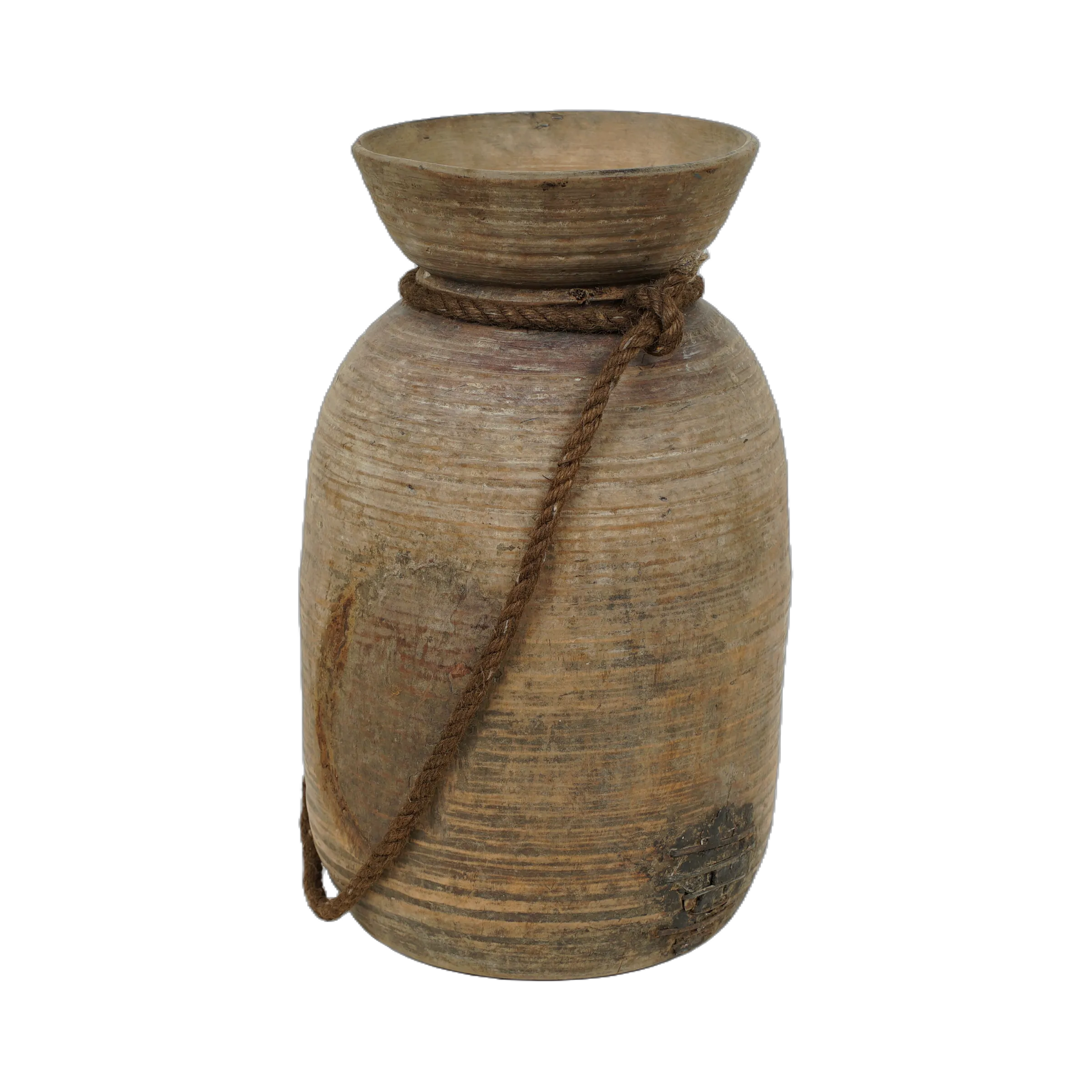 Tosh - Pot ancien en bois n°3 - vue 2