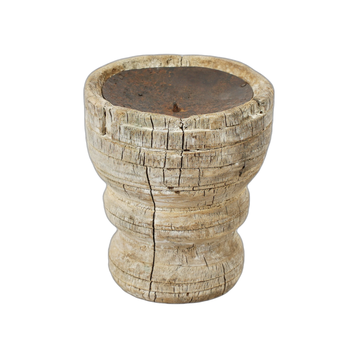 Bijani - Bougeoir en bois ancien n°126 - vue 2