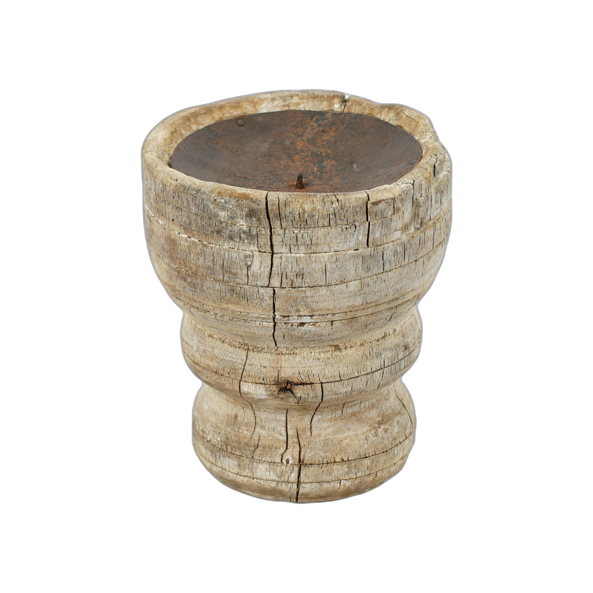 Bijani - Bougeoir en bois ancien n°126 - vue 3