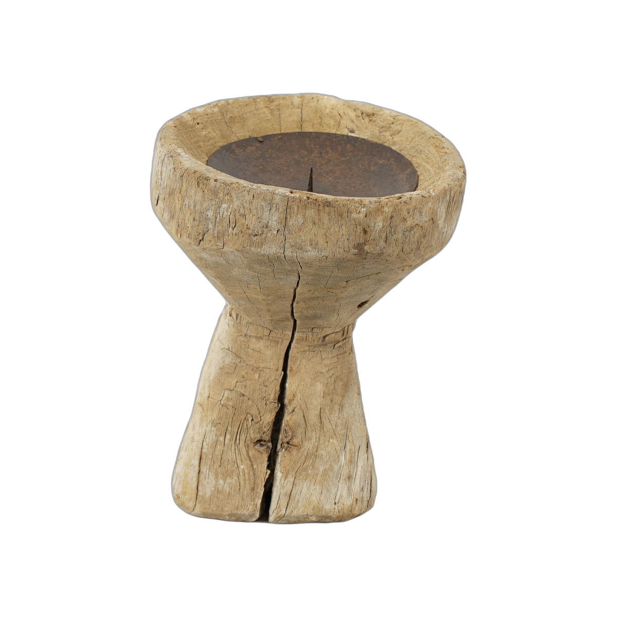 Bijani - Bougeoir en bois ancien n°128 - vue 2