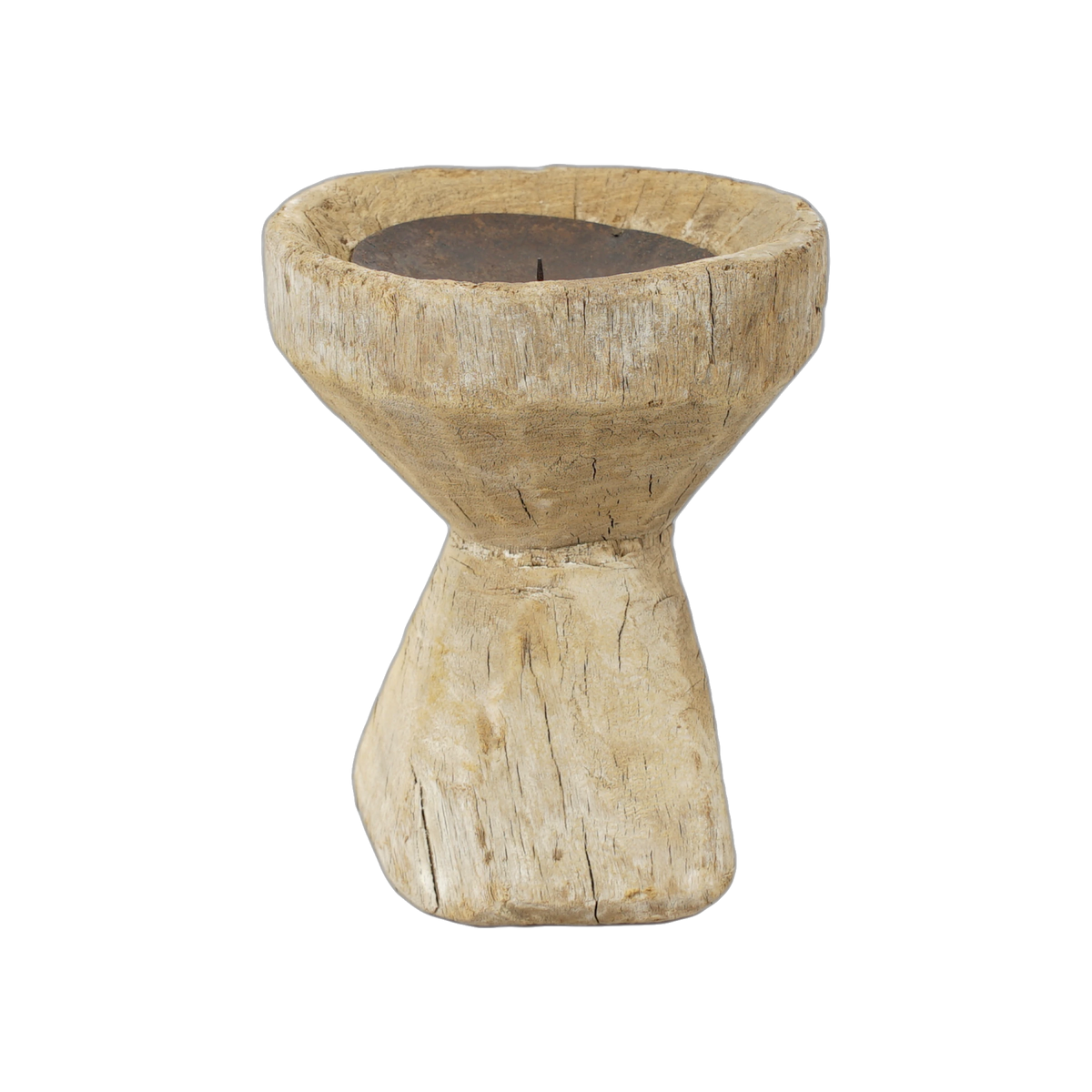 Bijani - Bougeoir en bois ancien n°128 - vue 3