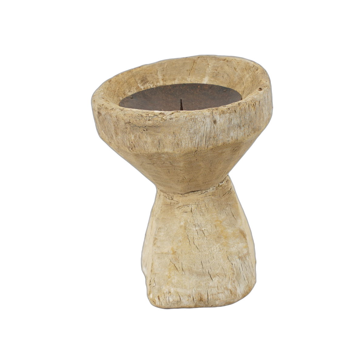 Bijani - Bougeoir en bois ancien n°128 - vue 4