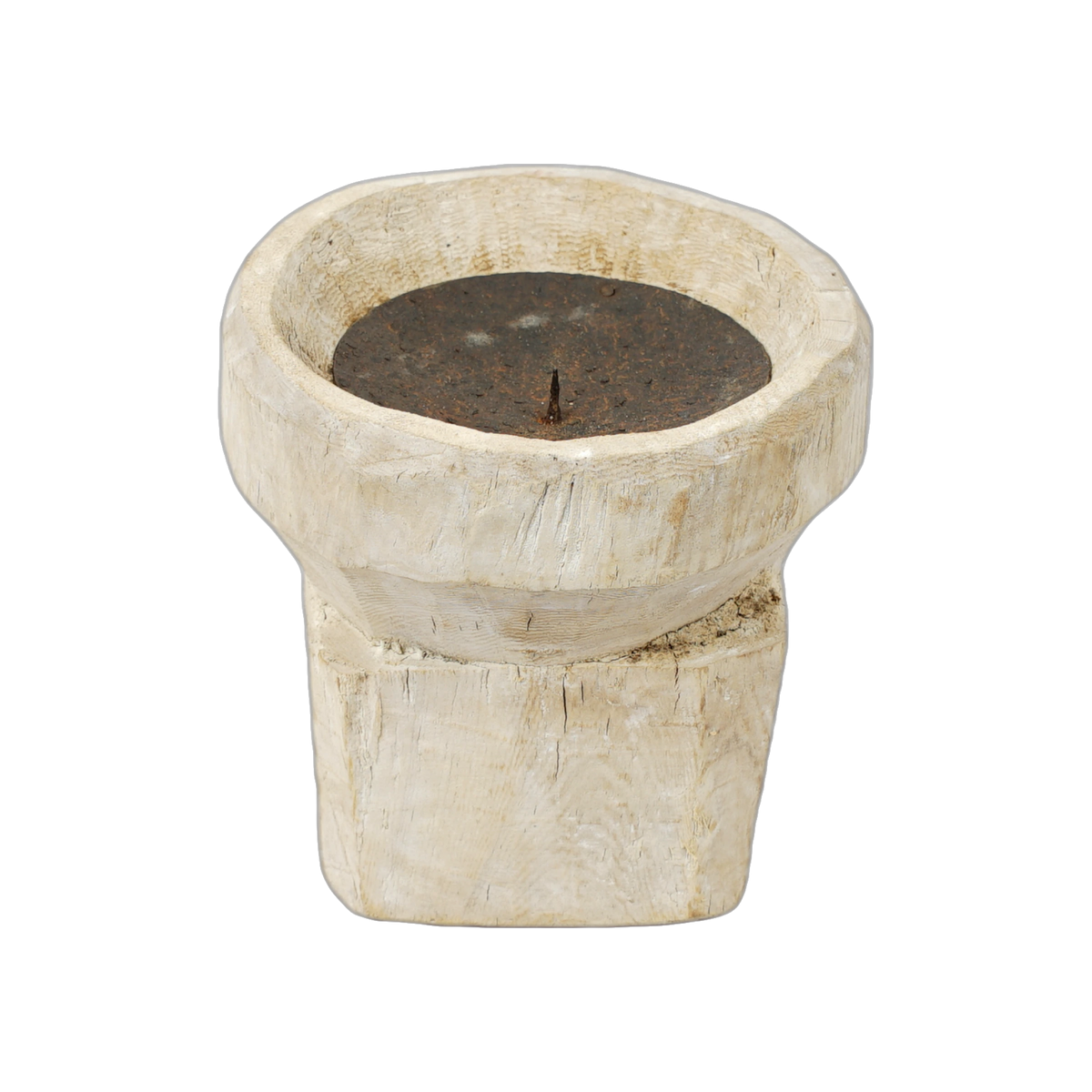 Bijani - Bougeoir en bois ancien n°130