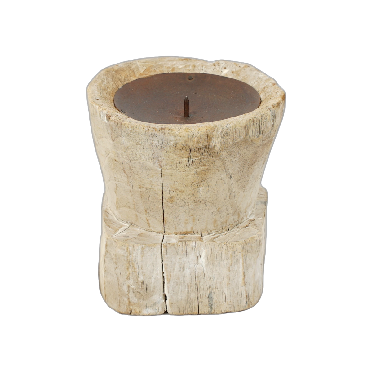 Bijani - Bougeoir en bois ancien n°134 - vue 2