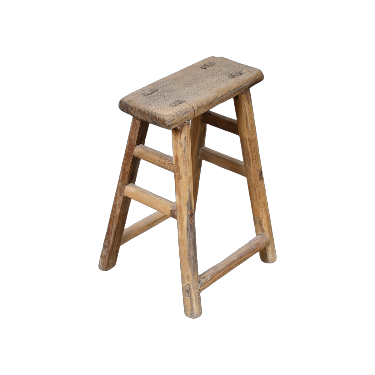 Zao - Tabouret chinois ancien en orme n°32 - vue 3