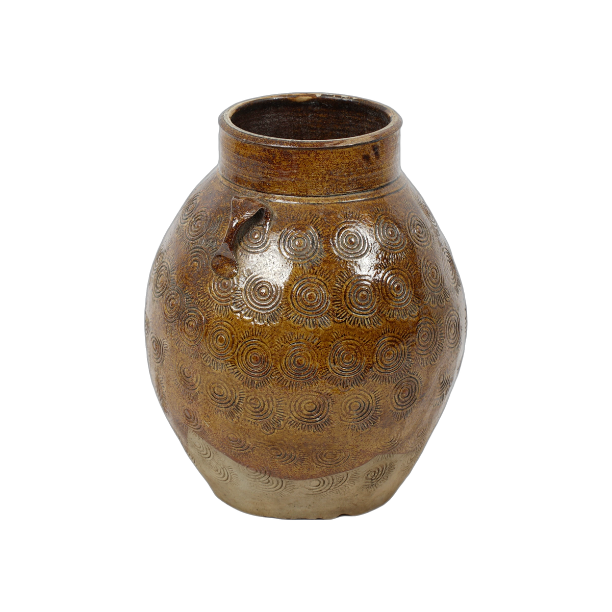 Zhenli – Pot ancien en grès à motifs concentriques n°21 - vue 2