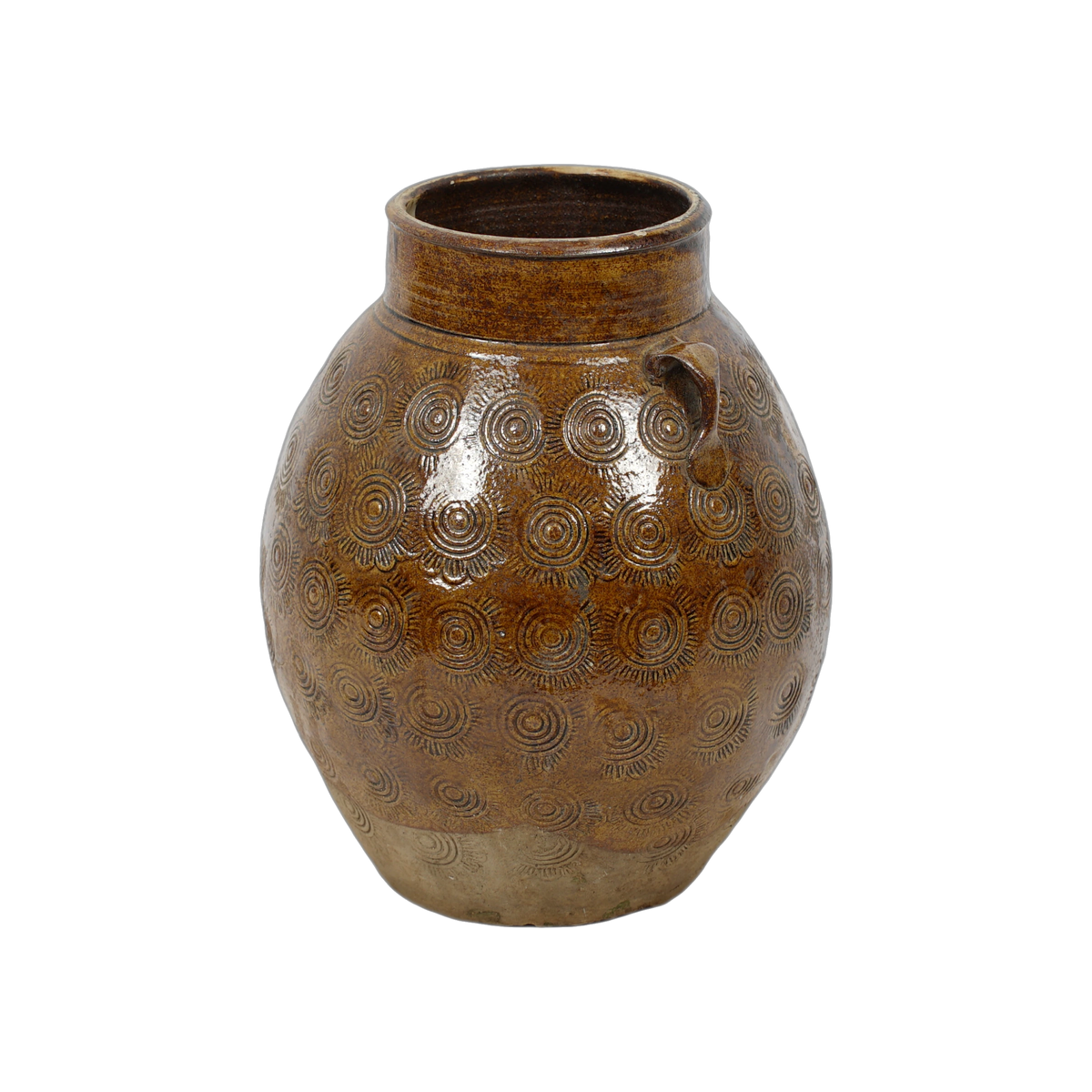 Zhenli – Pot ancien en grès à motifs concentriques n°21 - vue 4