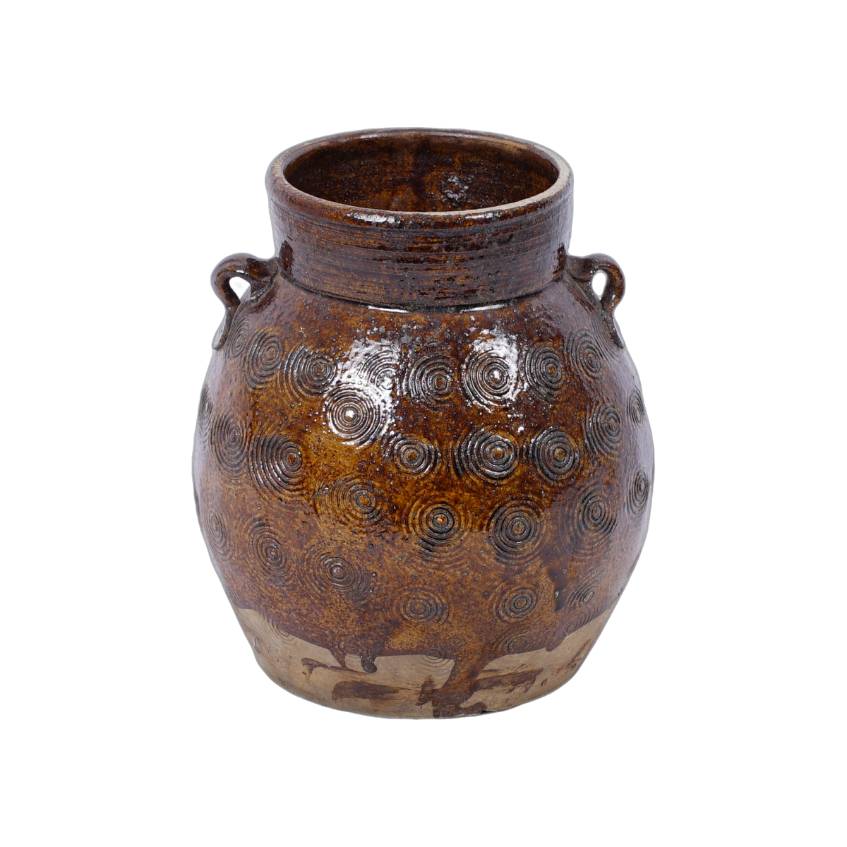 Zhenli – Pot ancien en grès à motifs concentriques n°22 - vue 3