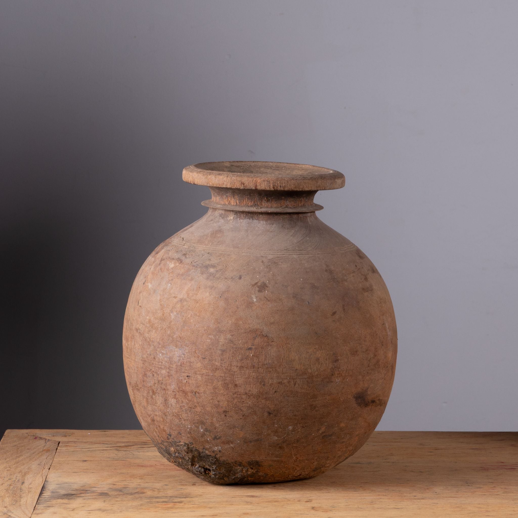 Tosh - Grand pot de l'Himachal en bois n°49