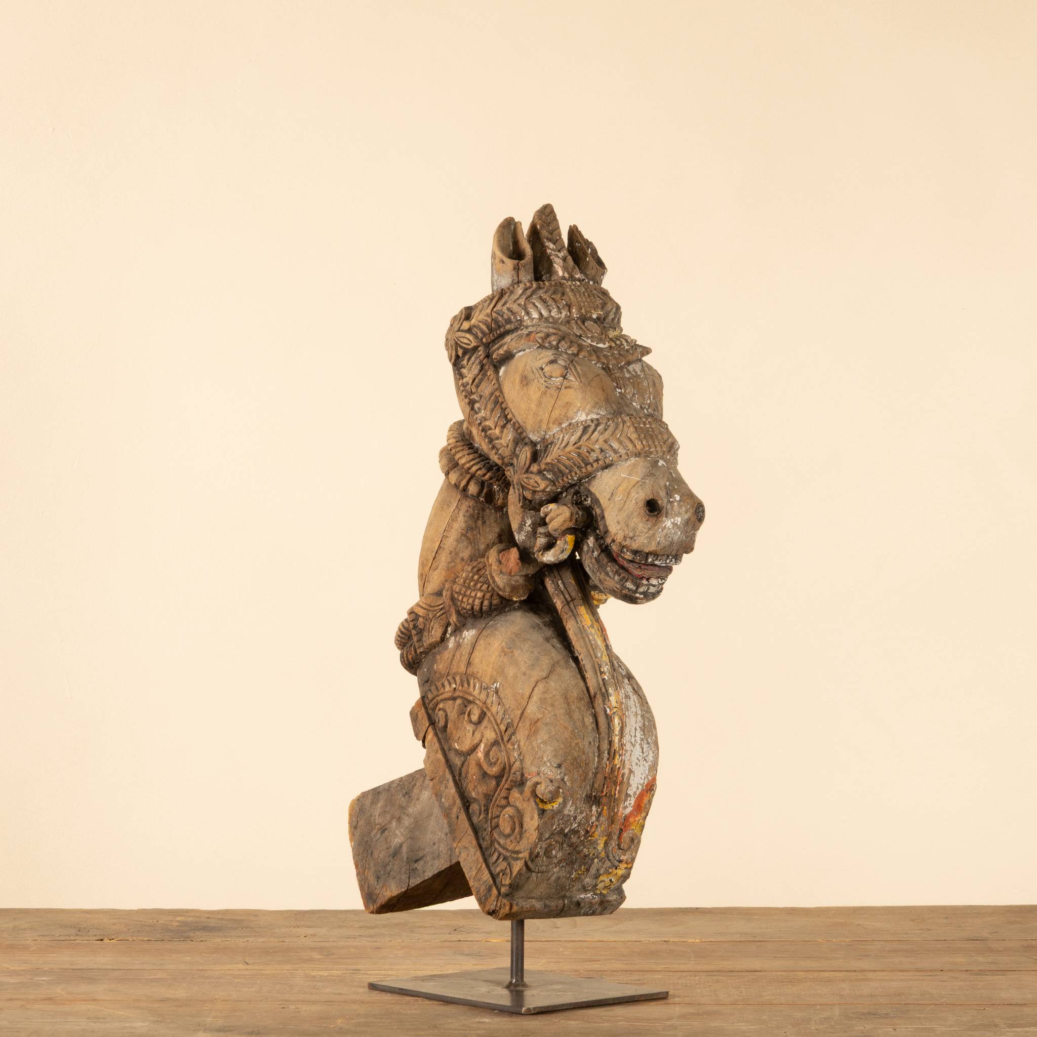 Ashva - Protomé de cheval en bois n°28