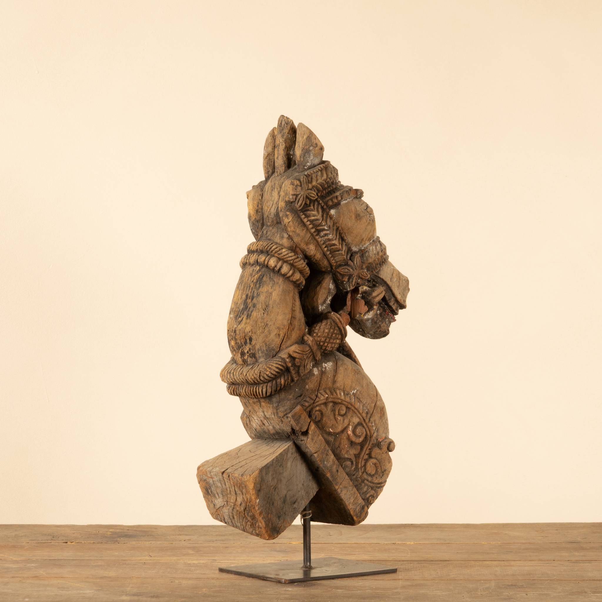 Ashva - Protomé de cheval en bois n°28