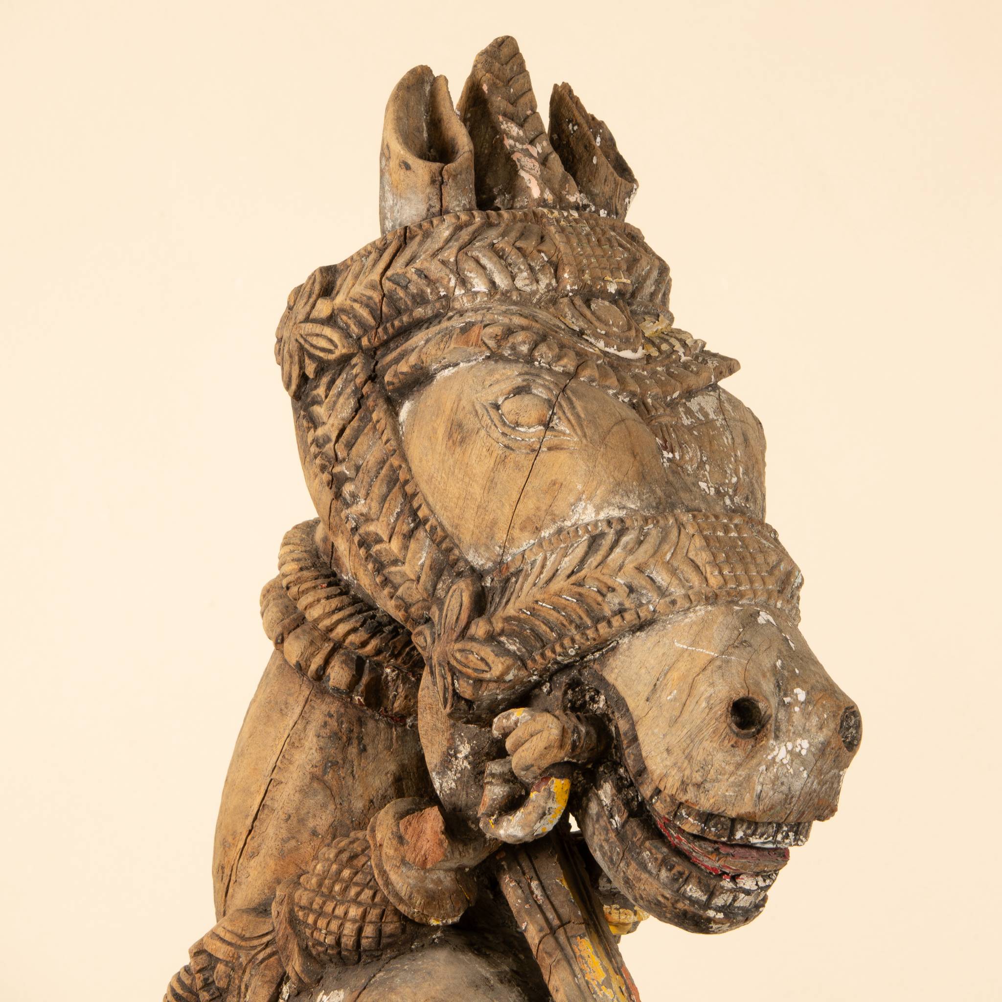 Ashva - Protomé de cheval en bois n°28