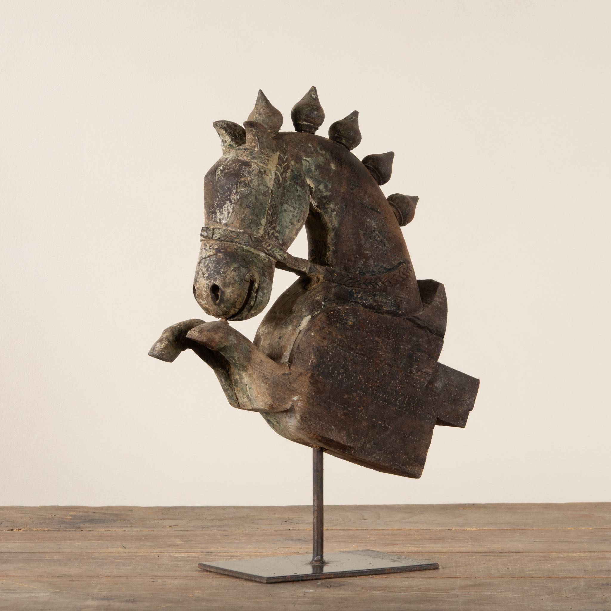 Ashva - Protomé de cheval en bois n°29