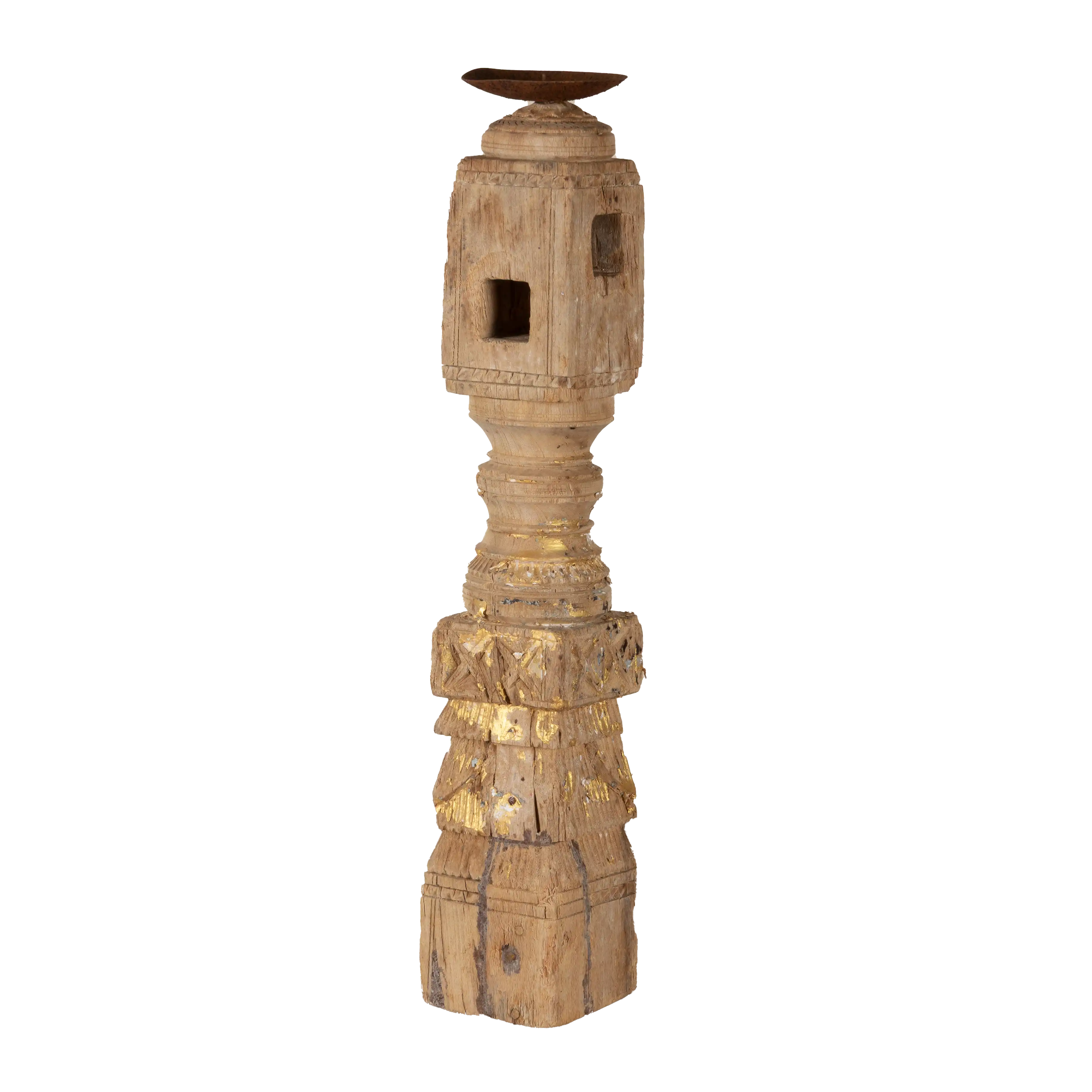 Rajvansh - Bougeoir en bois n°2