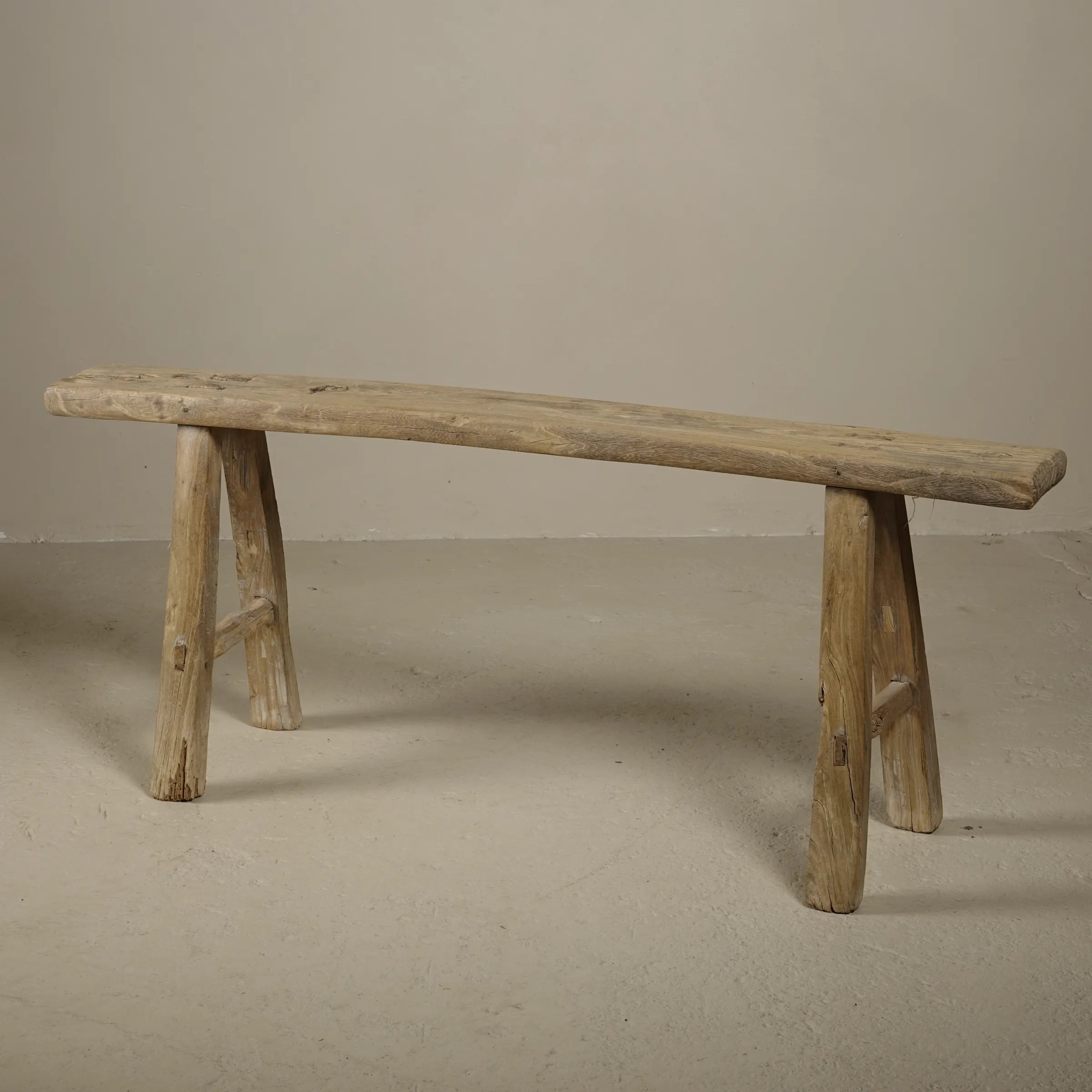 Yun - Ancien banc fin chinois en orme n°4