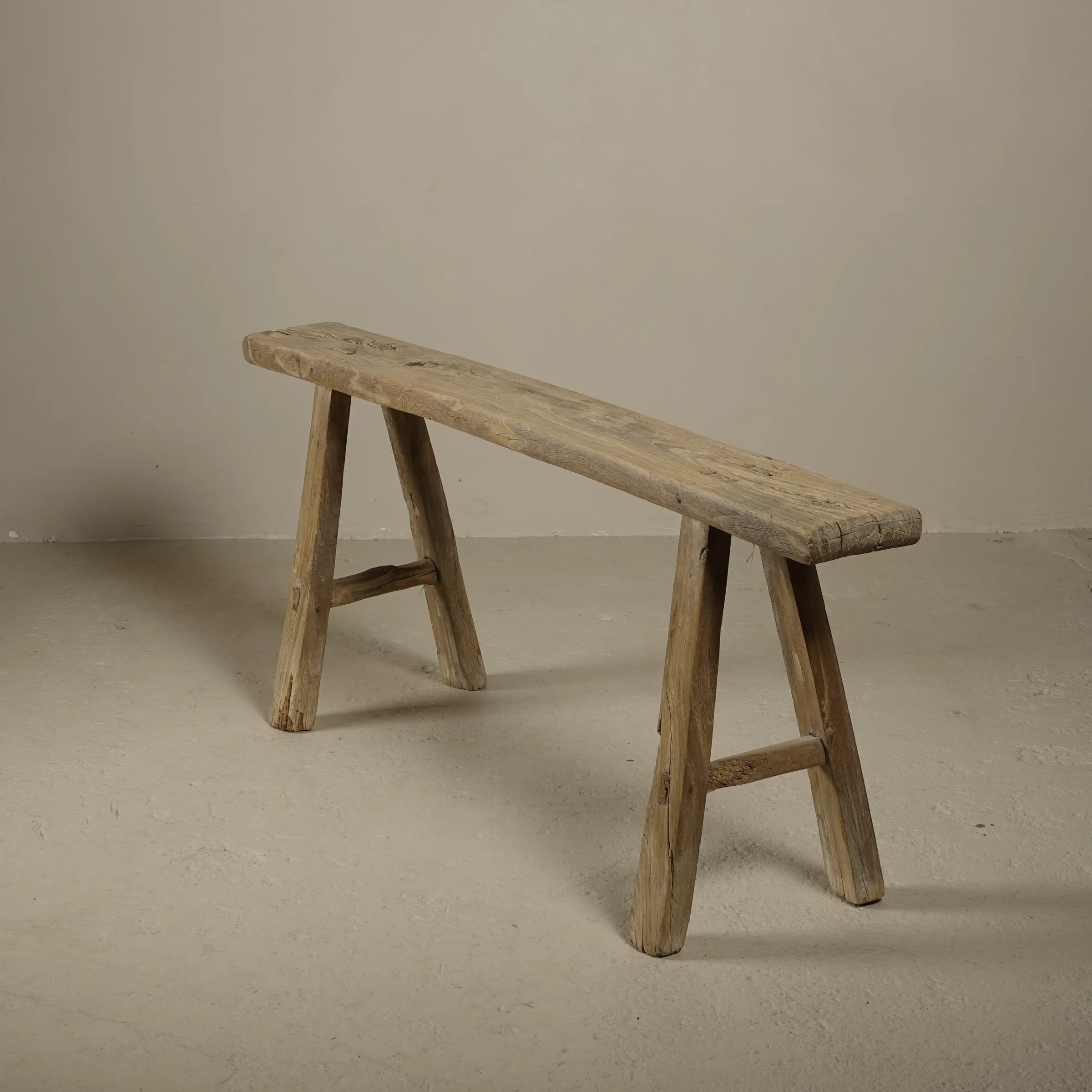 Yun - Ancien banc fin chinois en orme n°4