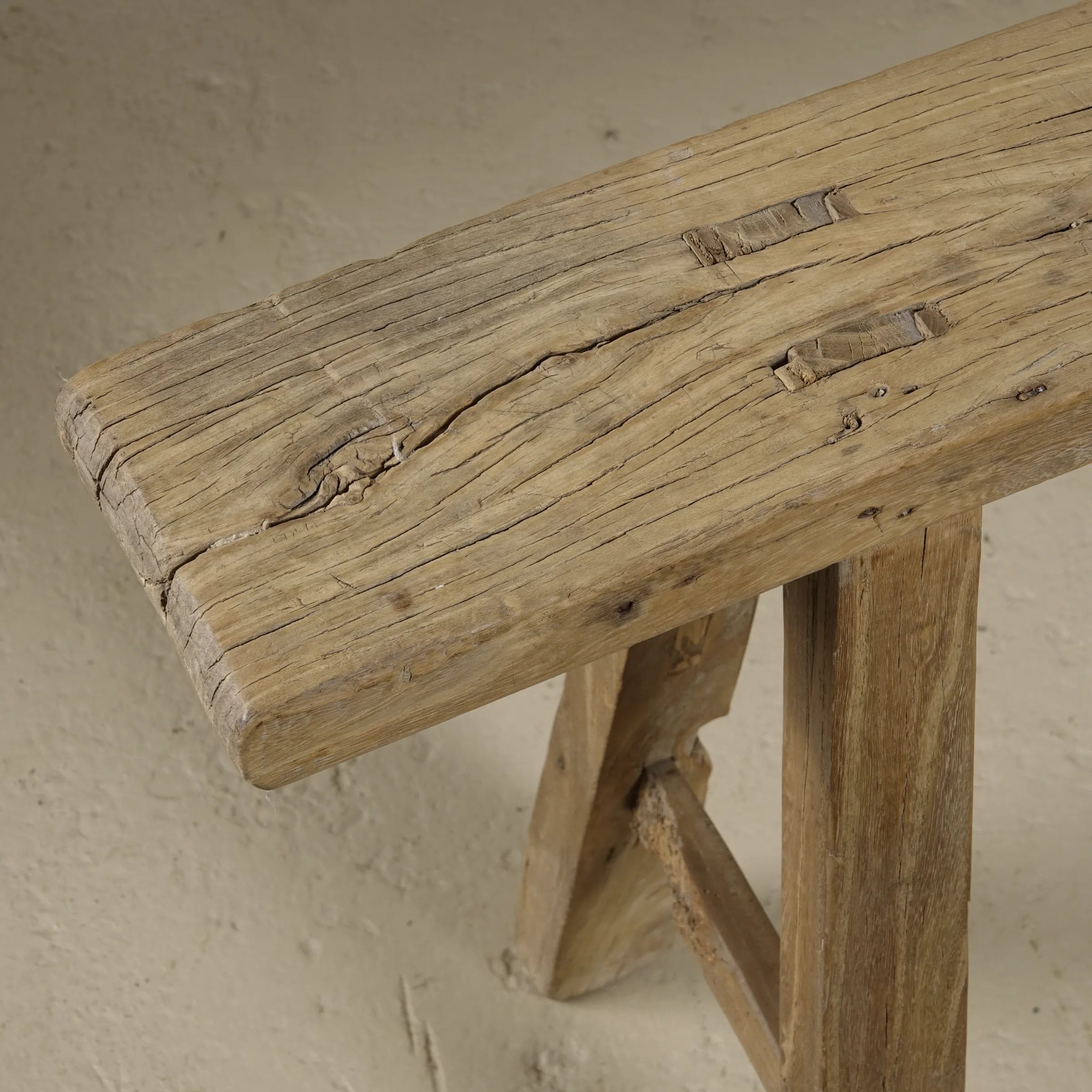 Yun - Ancien banc fin chinois en orme n°4