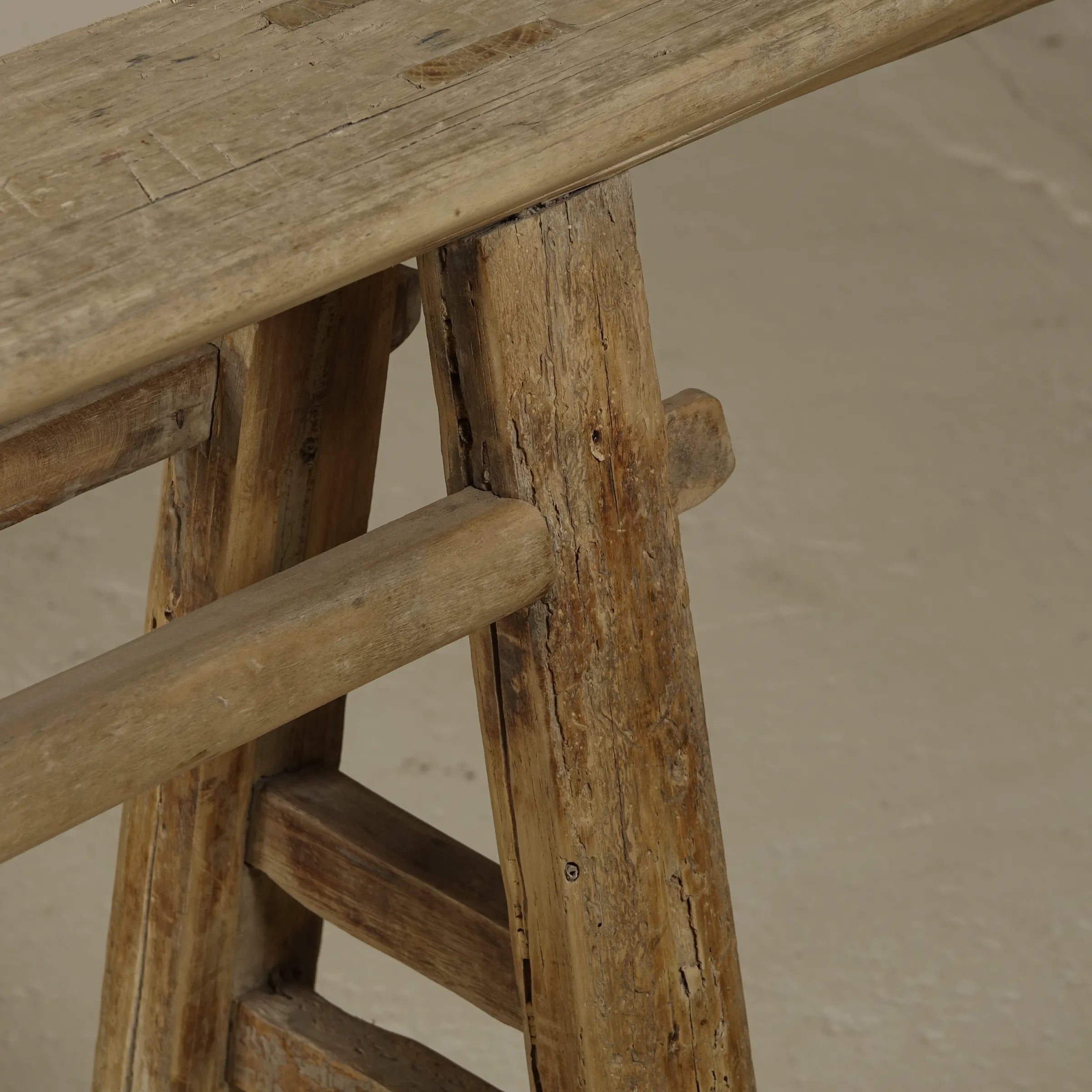 Yun - Ancien banc fin chinois en orme n°9