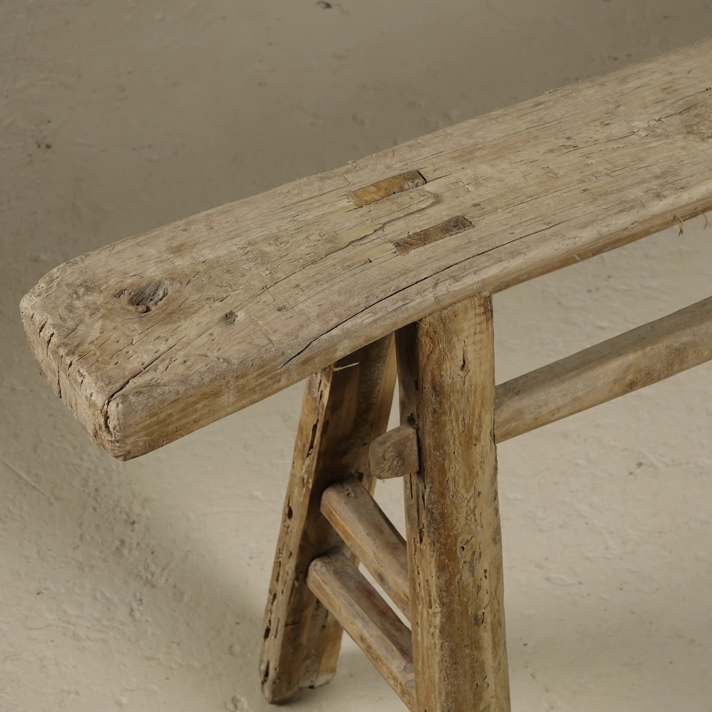 Yun - Ancien banc fin chinois en orme n°9