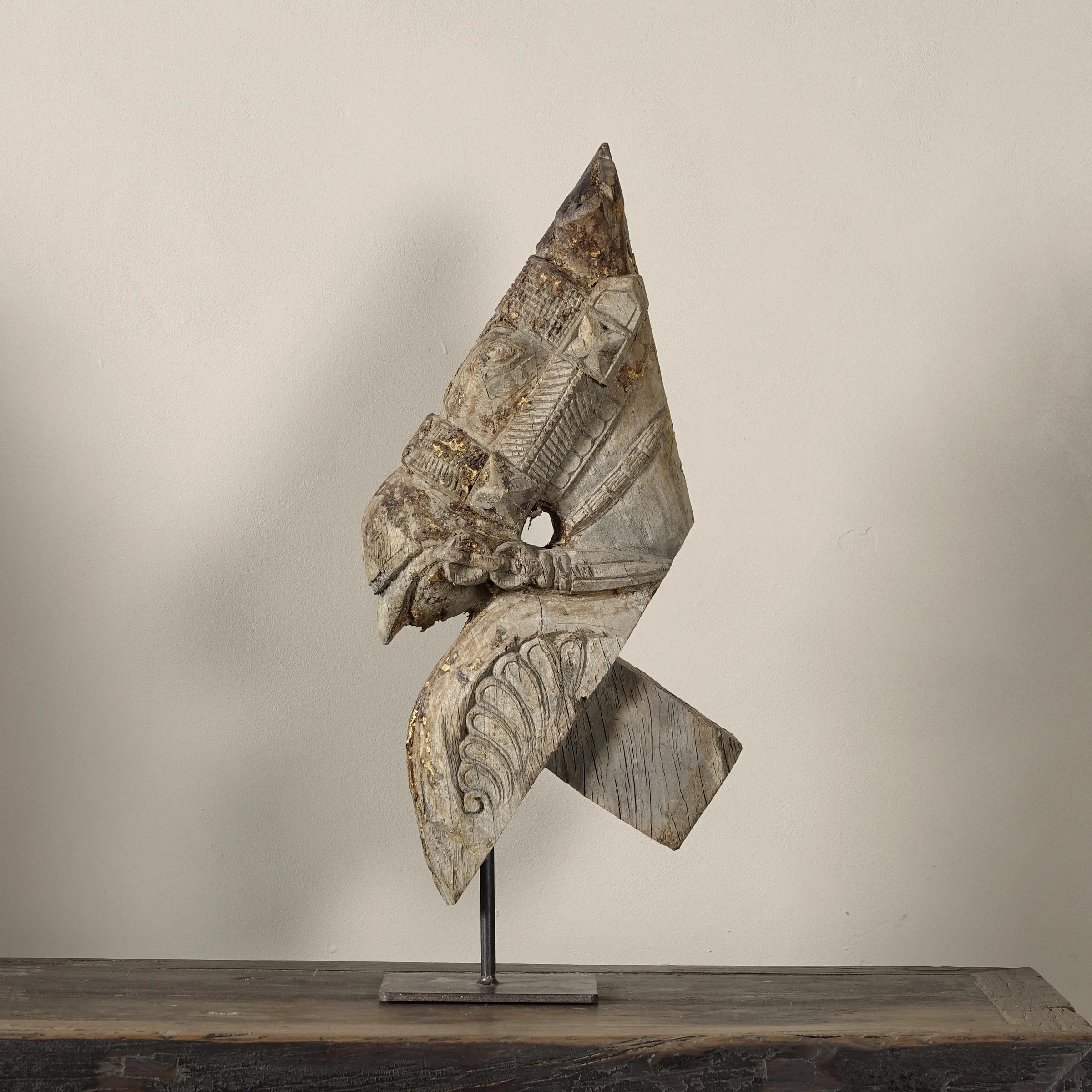 Ashva - Protomé de cheval en bois n°1