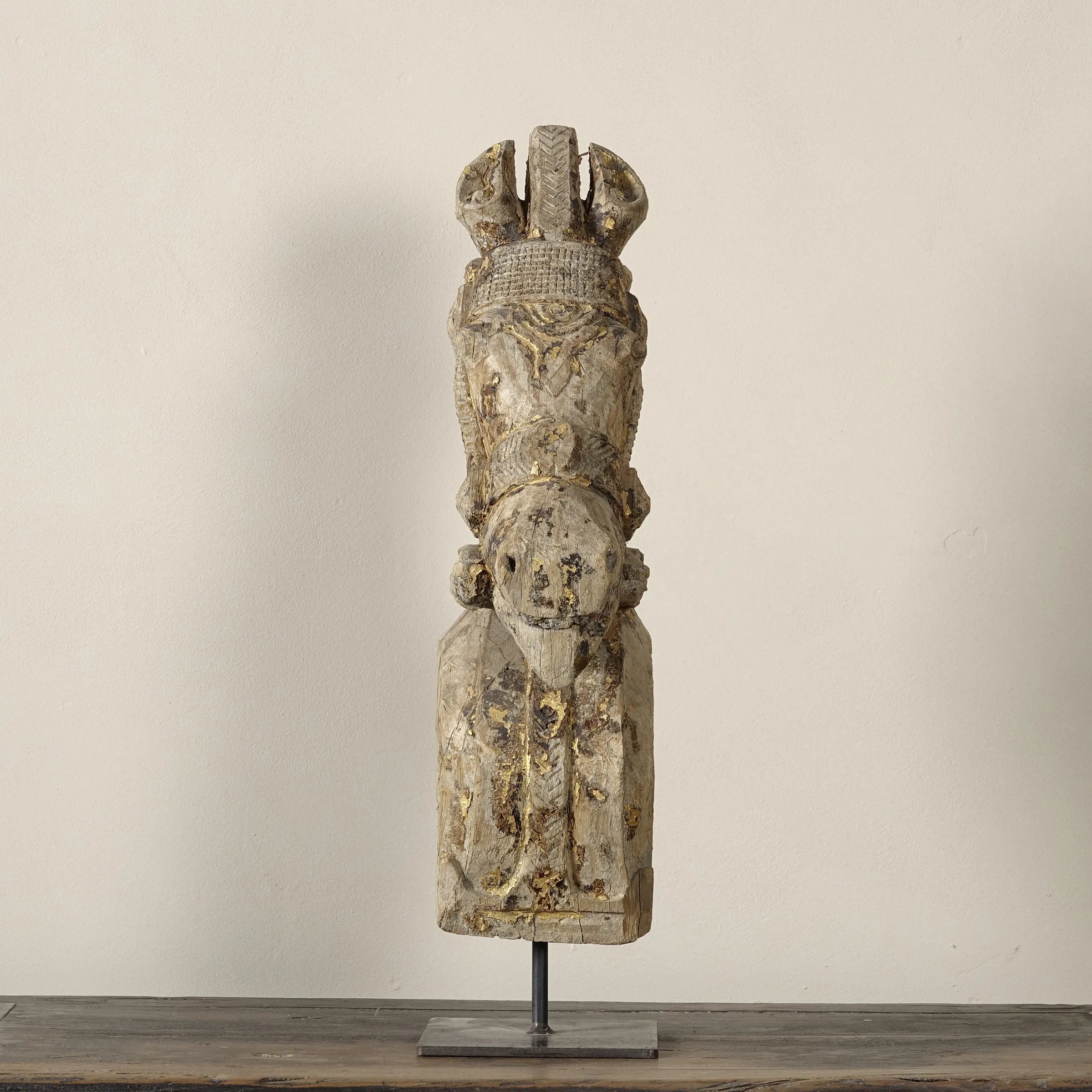 Ashva - Protomé de cheval en bois n°2