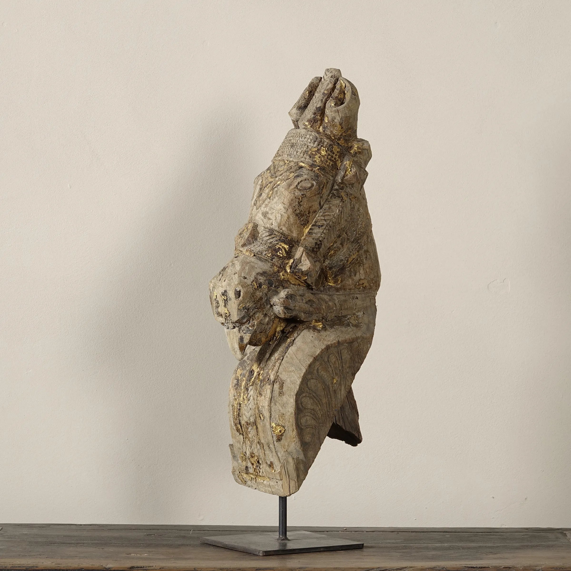 Ashva - Protomé de cheval en bois n°2