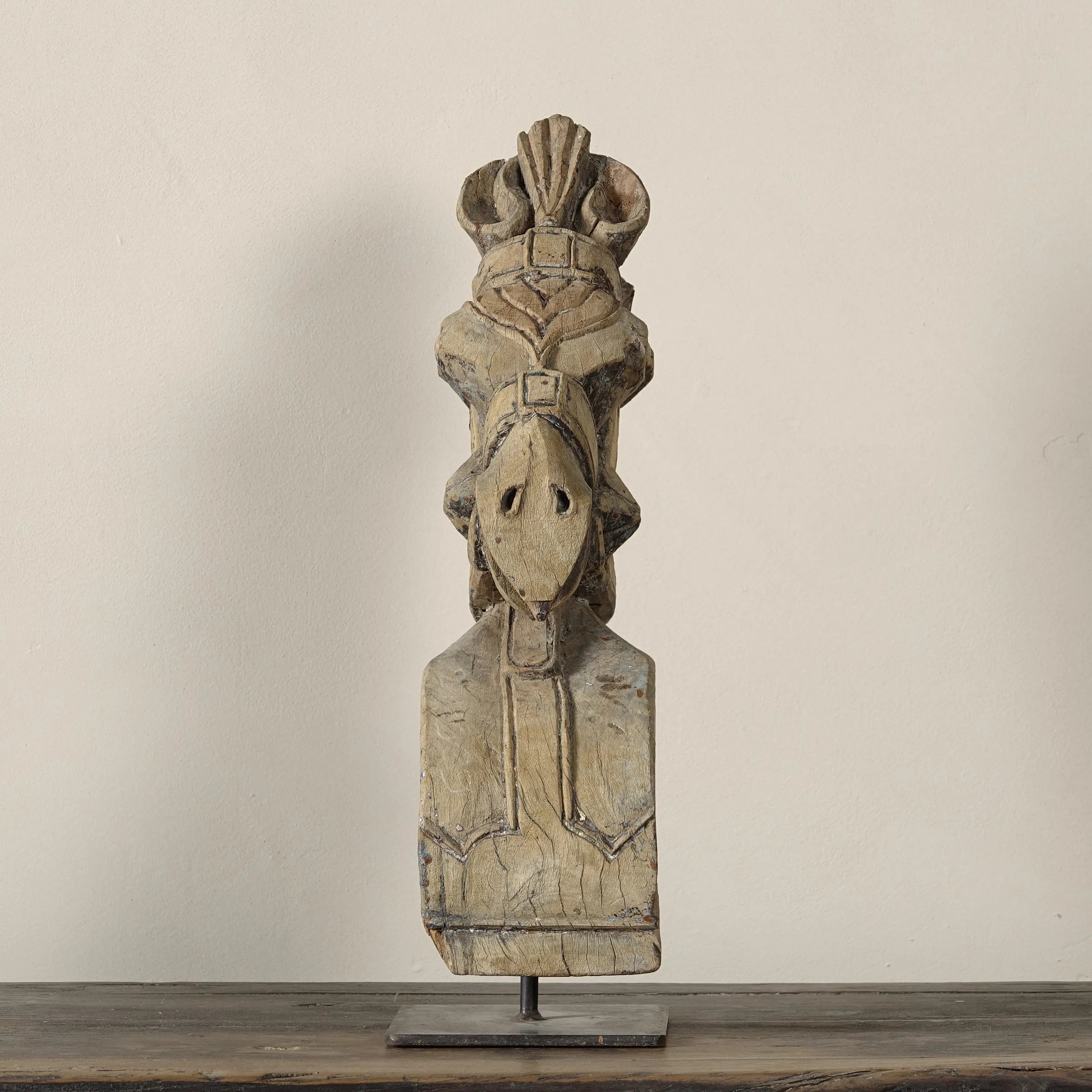 Ashva - Protomé de cheval en bois n°4