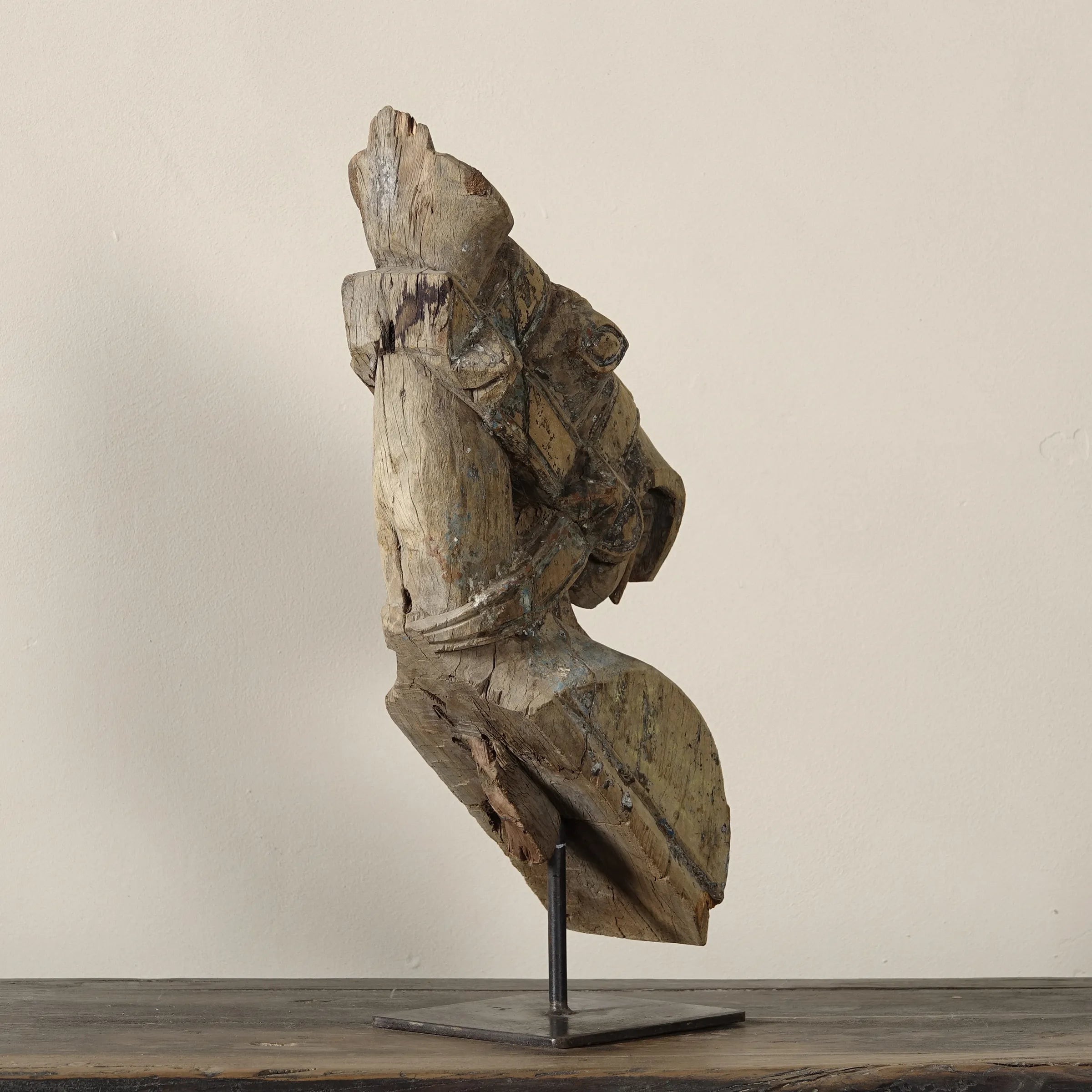 Ashva - Protomé de cheval en bois n°4