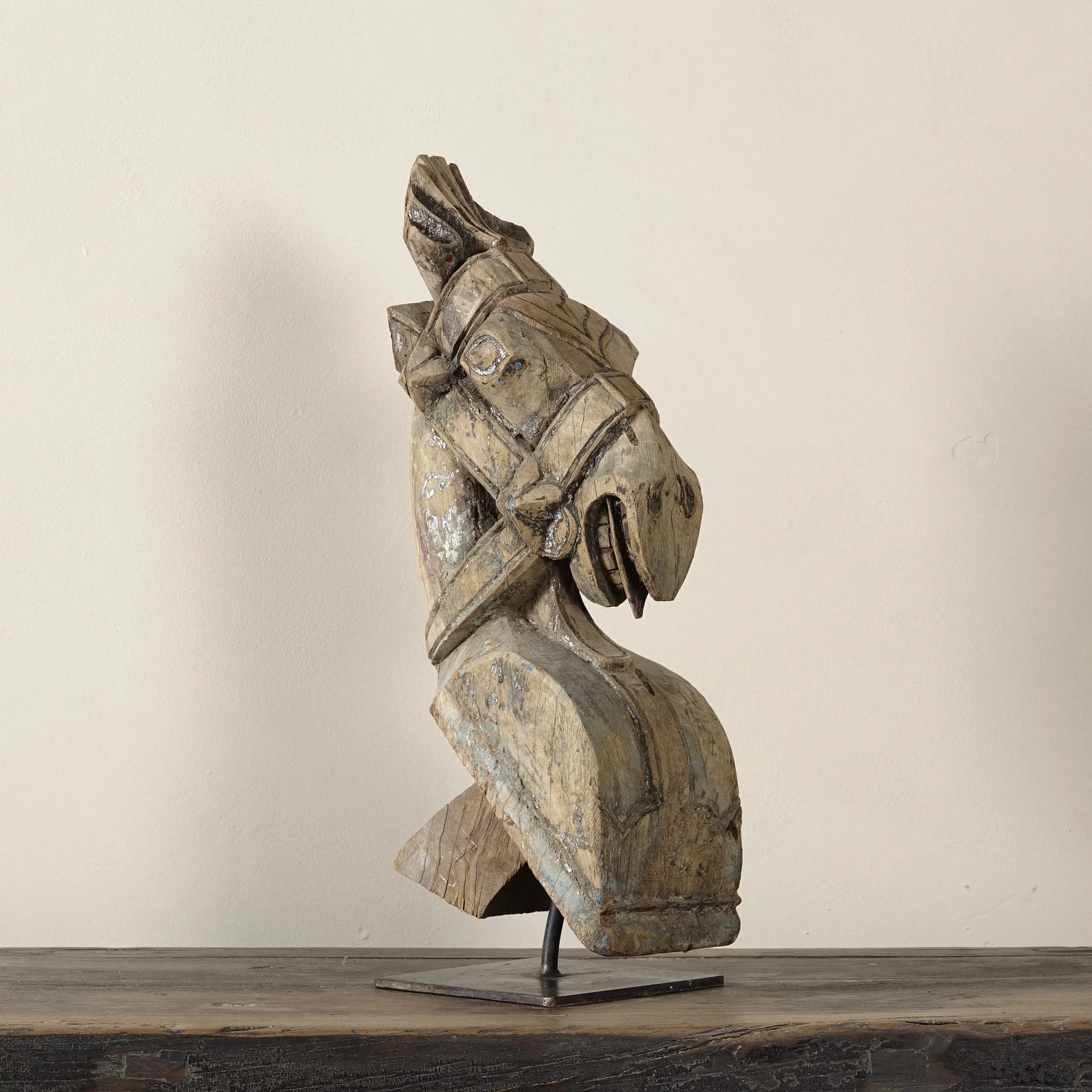 Ashva - Protomé de cheval en bois n°5
