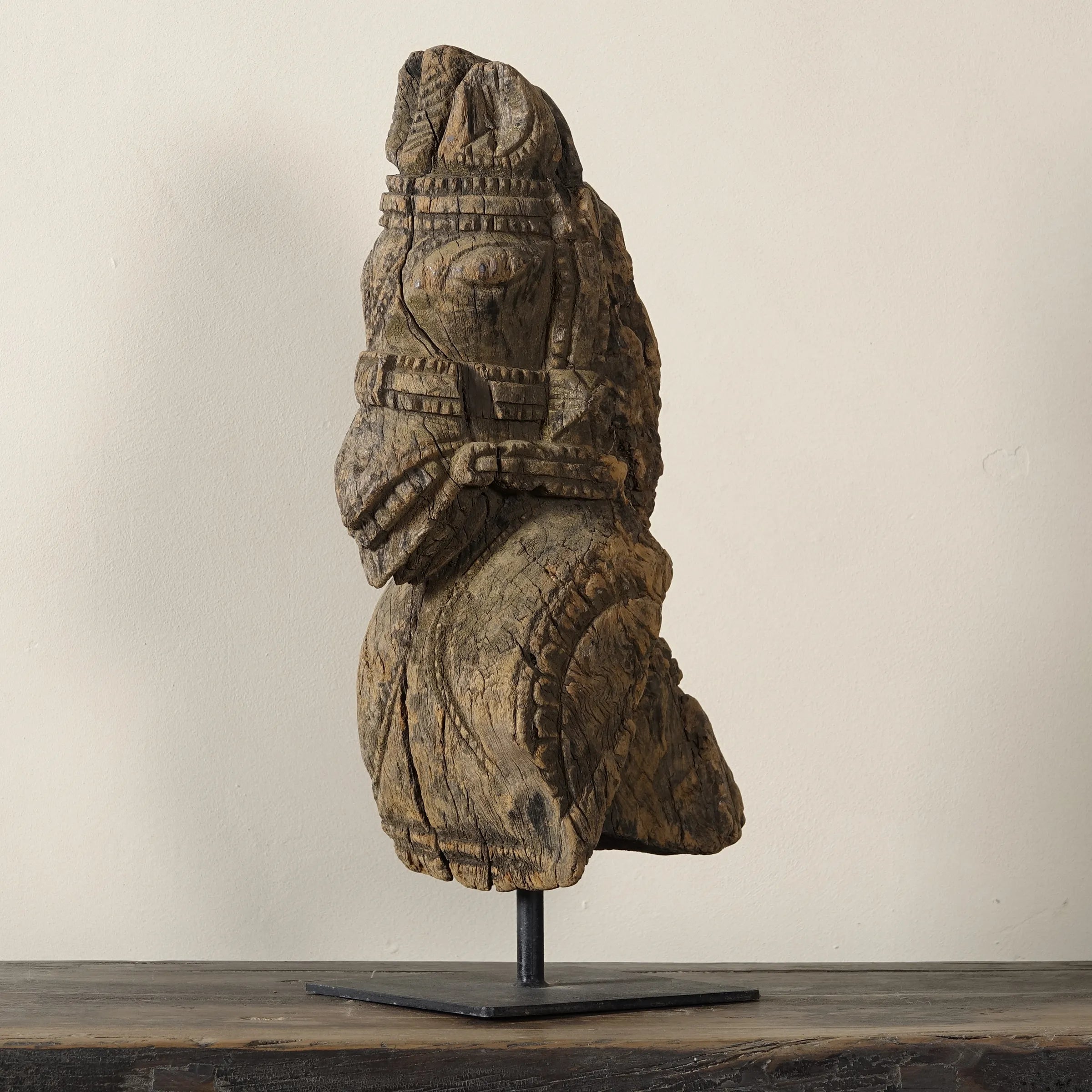 Ashva - Protomé de cheval en bois n°6