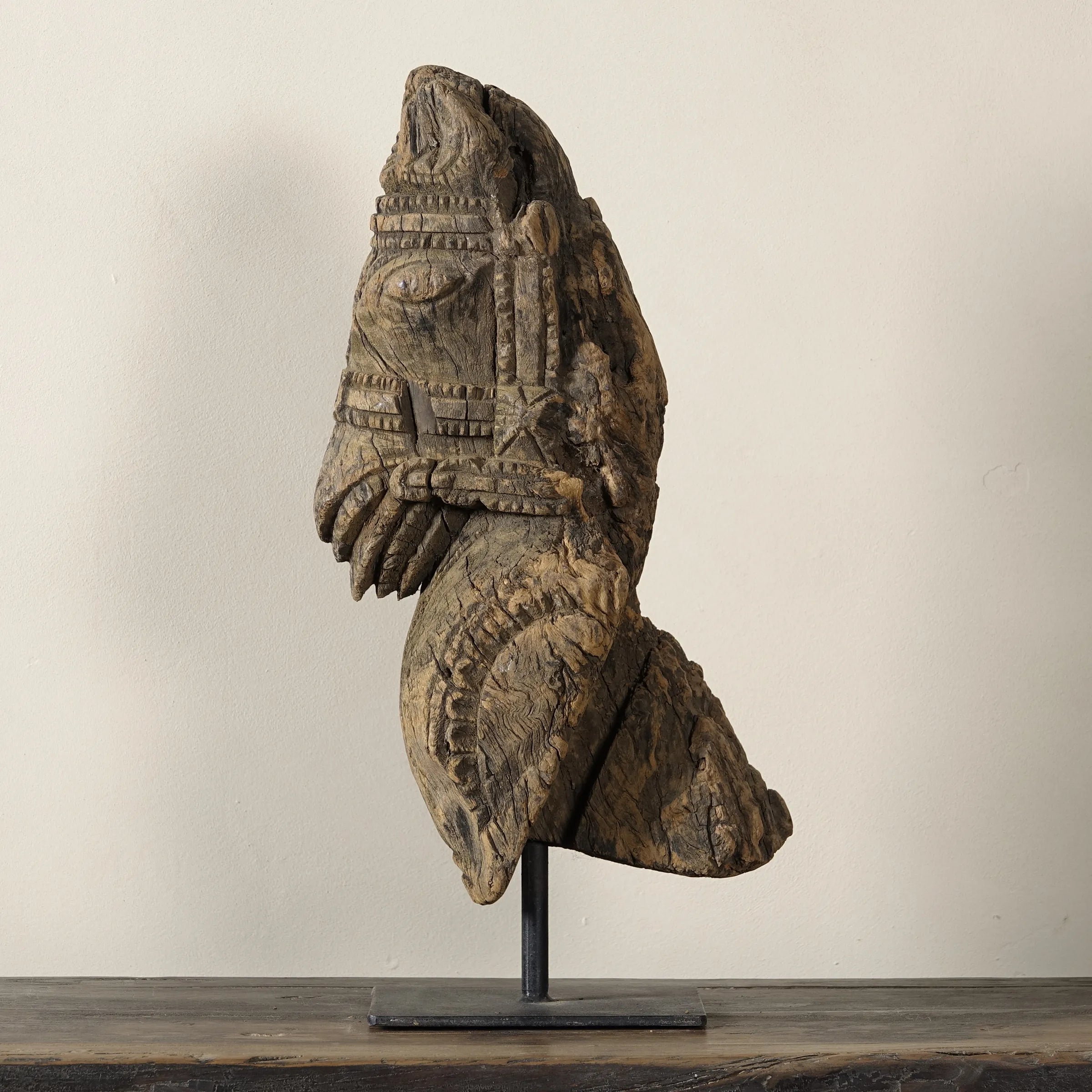 Ashva - Protomé de cheval en bois n°6