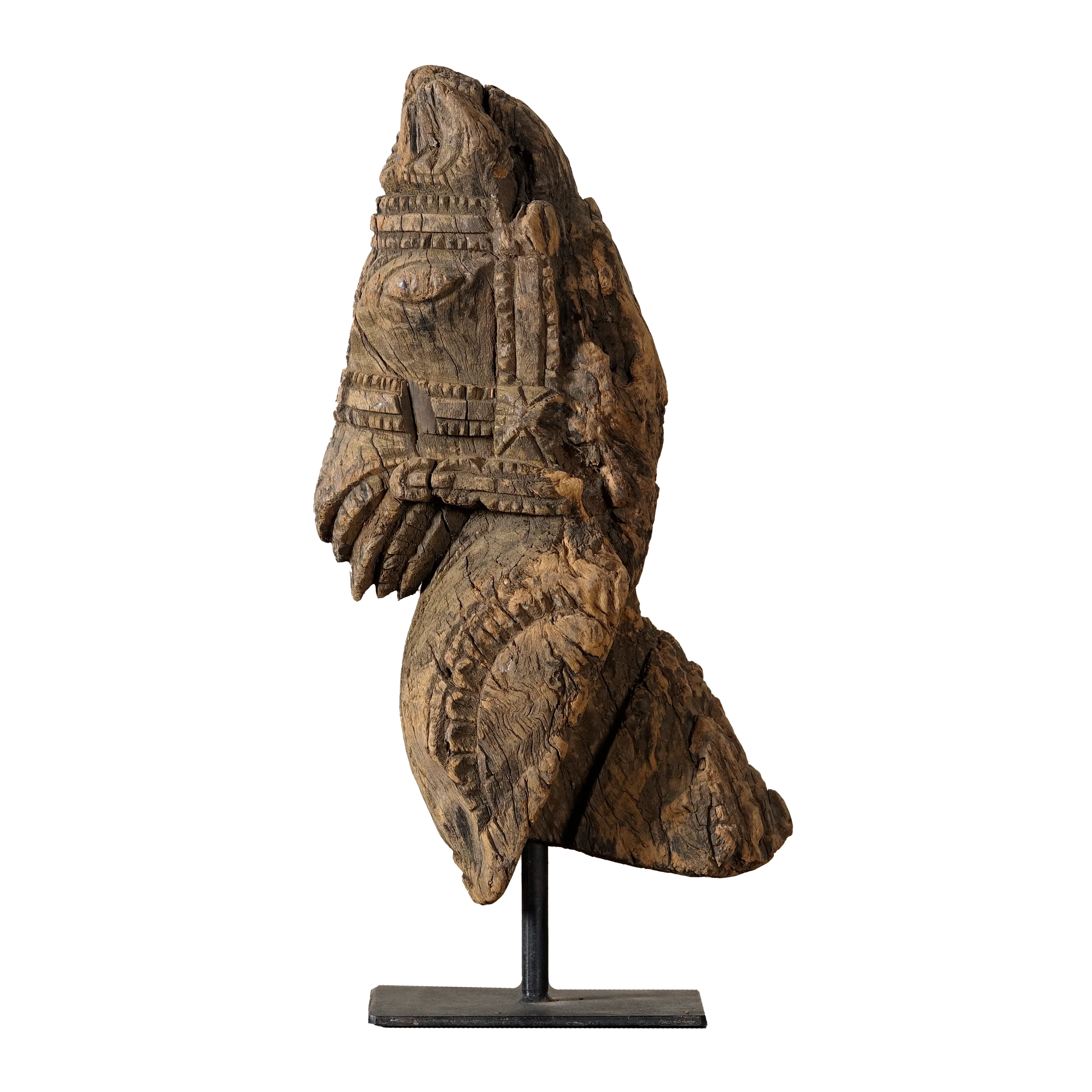 Ashva - Protomé de cheval en bois n°6