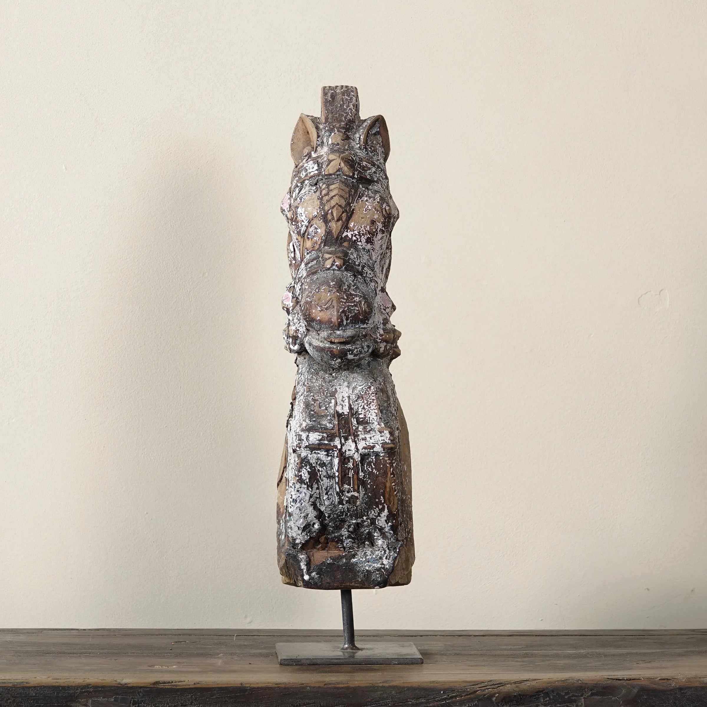 Ashva - Protomé de cheval en bois n°7