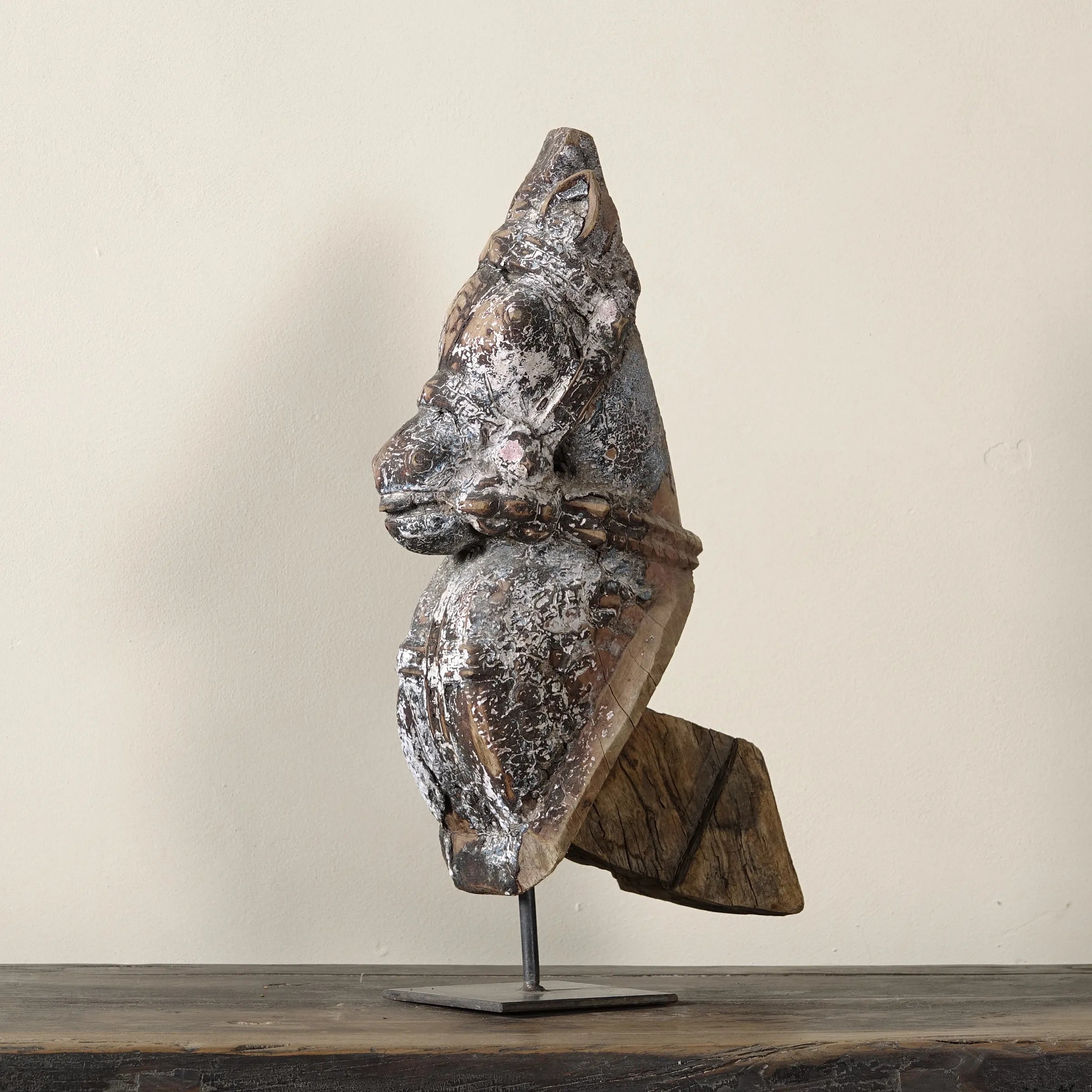Ashva - Protomé de cheval en bois n°7