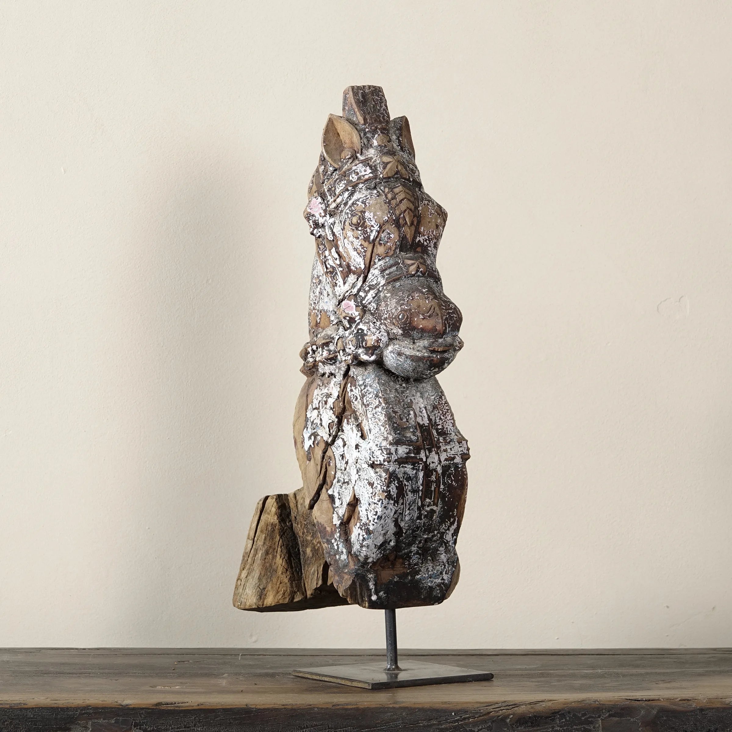 Ashva - Protomé de cheval en bois n°7
