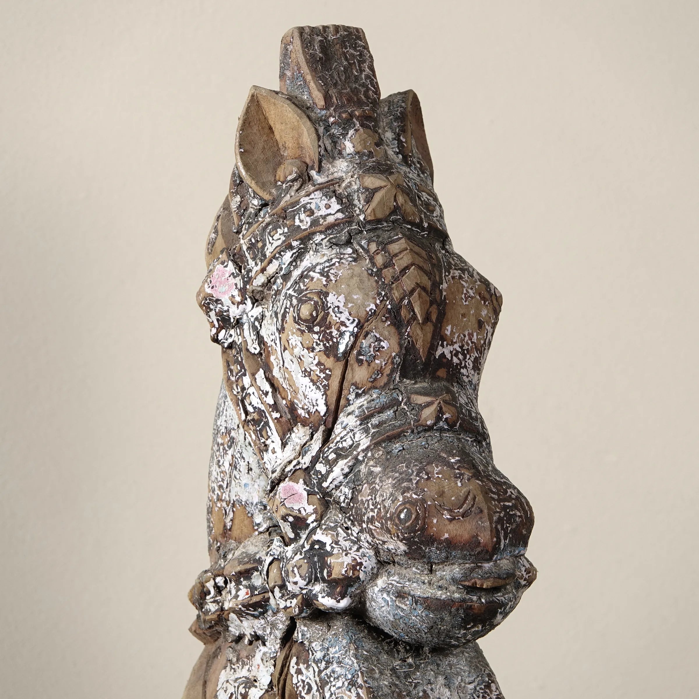 Ashva - Protomé de cheval en bois n°7