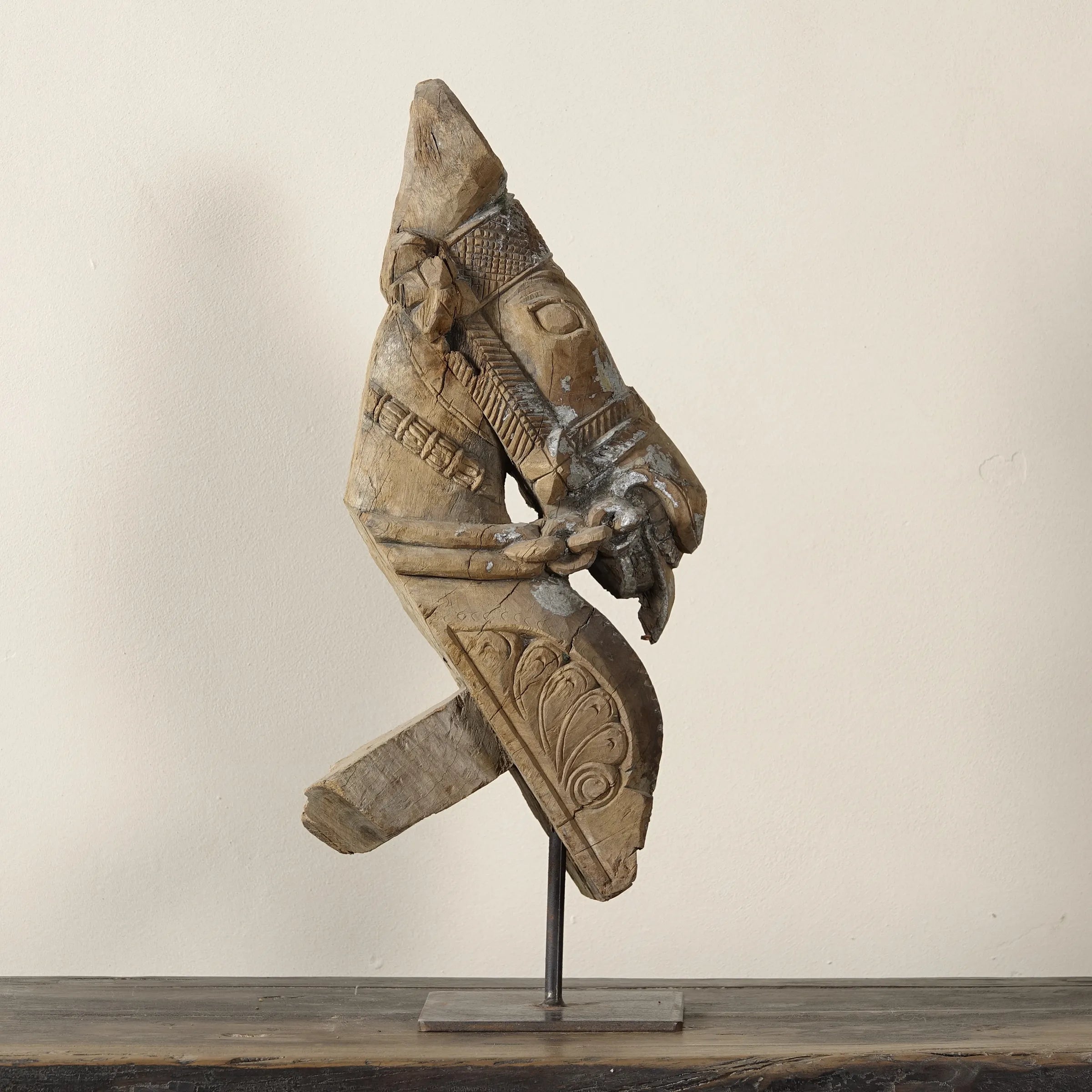 Ashva - Protomé de cheval en bois n°8