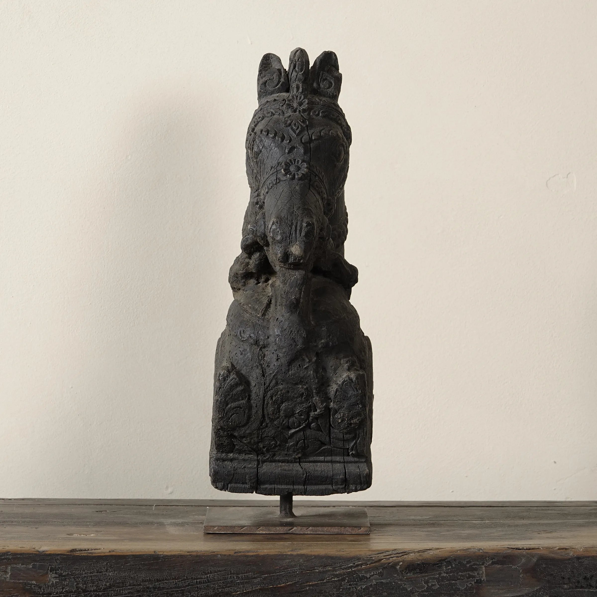 Ashva - Protomé de cheval en bois n°9