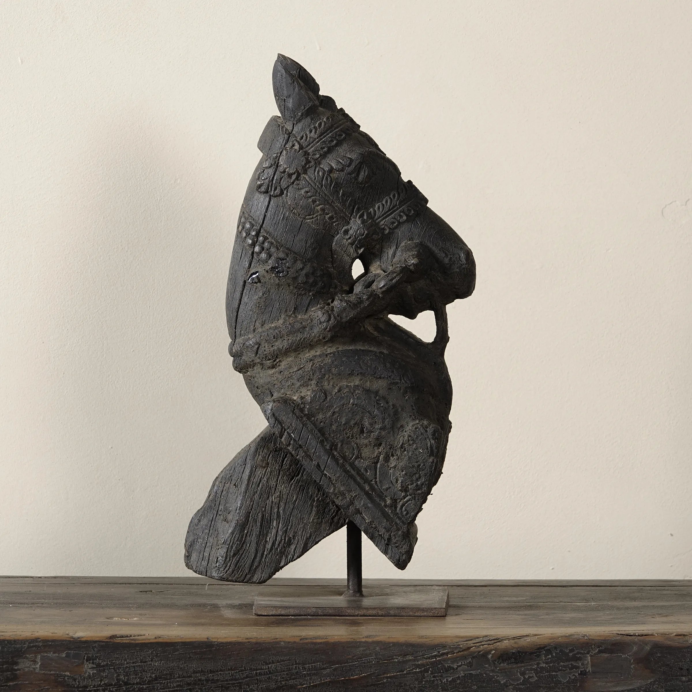 Ashva - Protomé de cheval en bois n°9