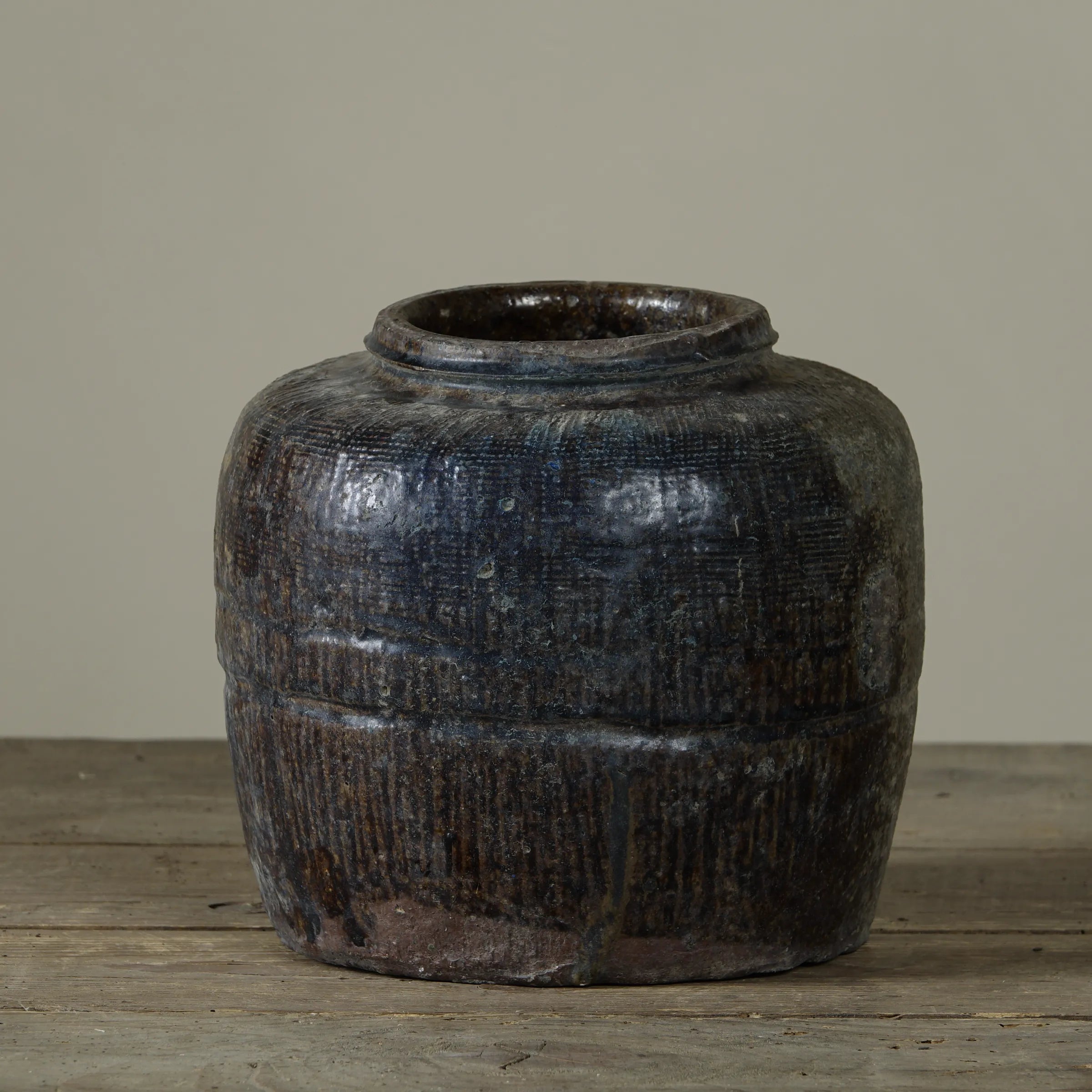 Yishui - Ancien pot chinois émaillé n°1