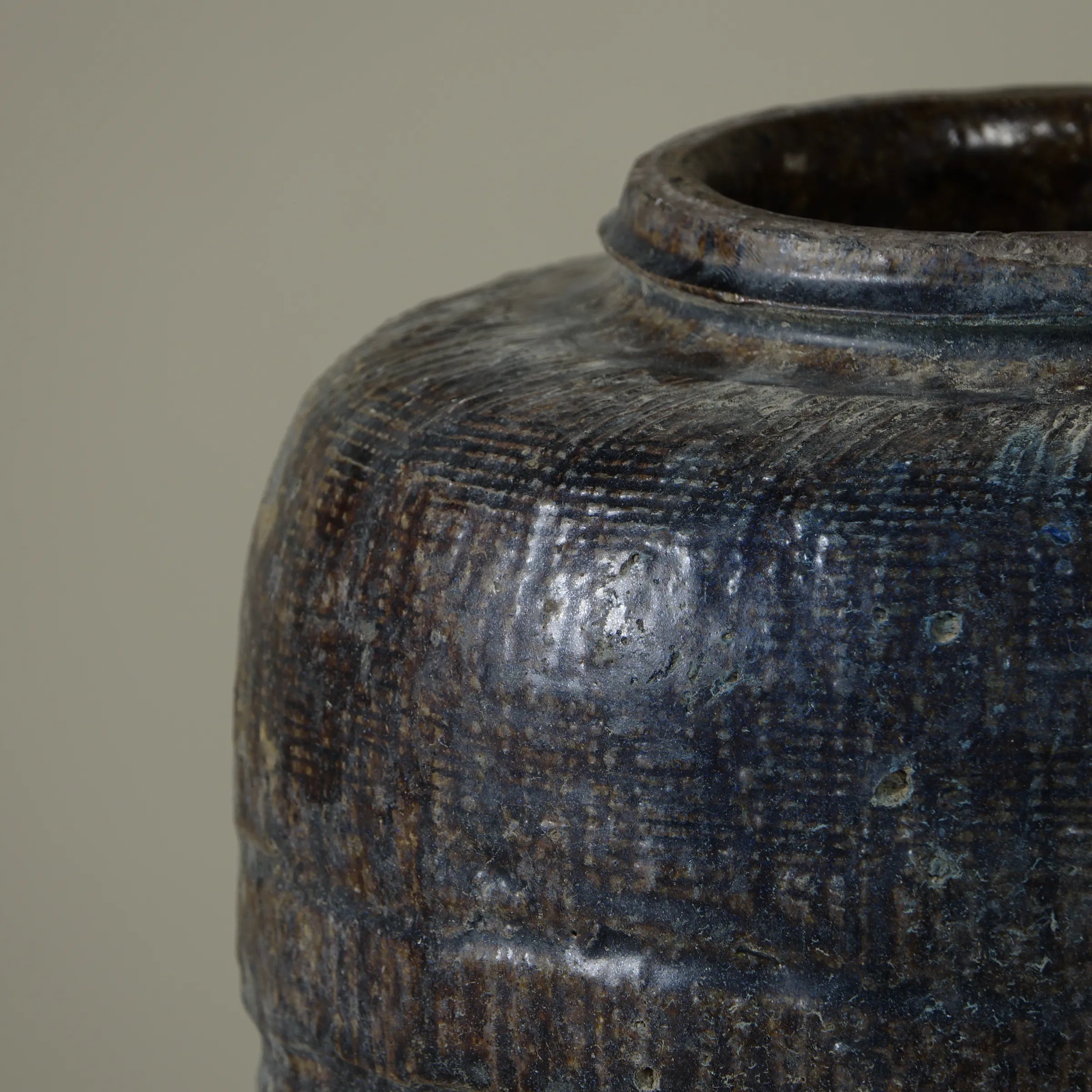 Yishui - Ancien pot chinois émaillé n°1