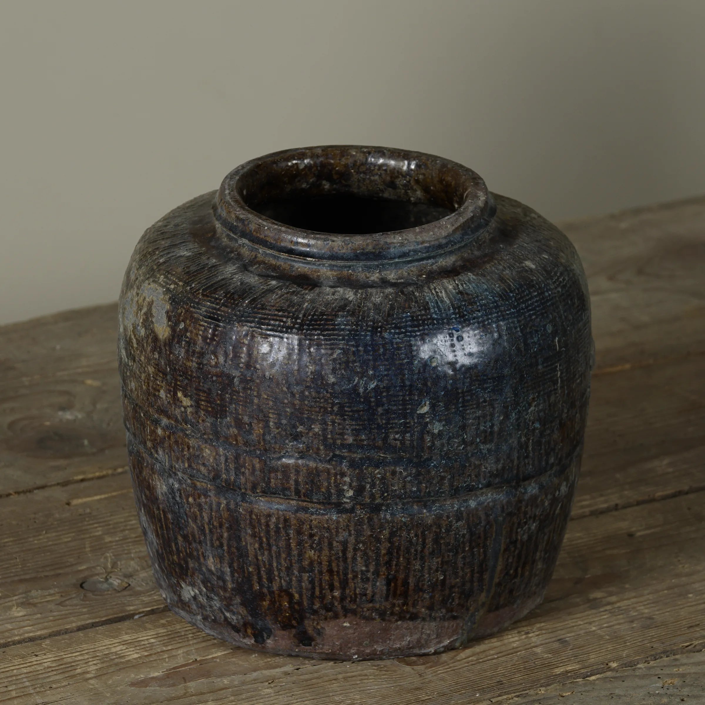 Yishui - Ancien pot chinois émaillé n°1