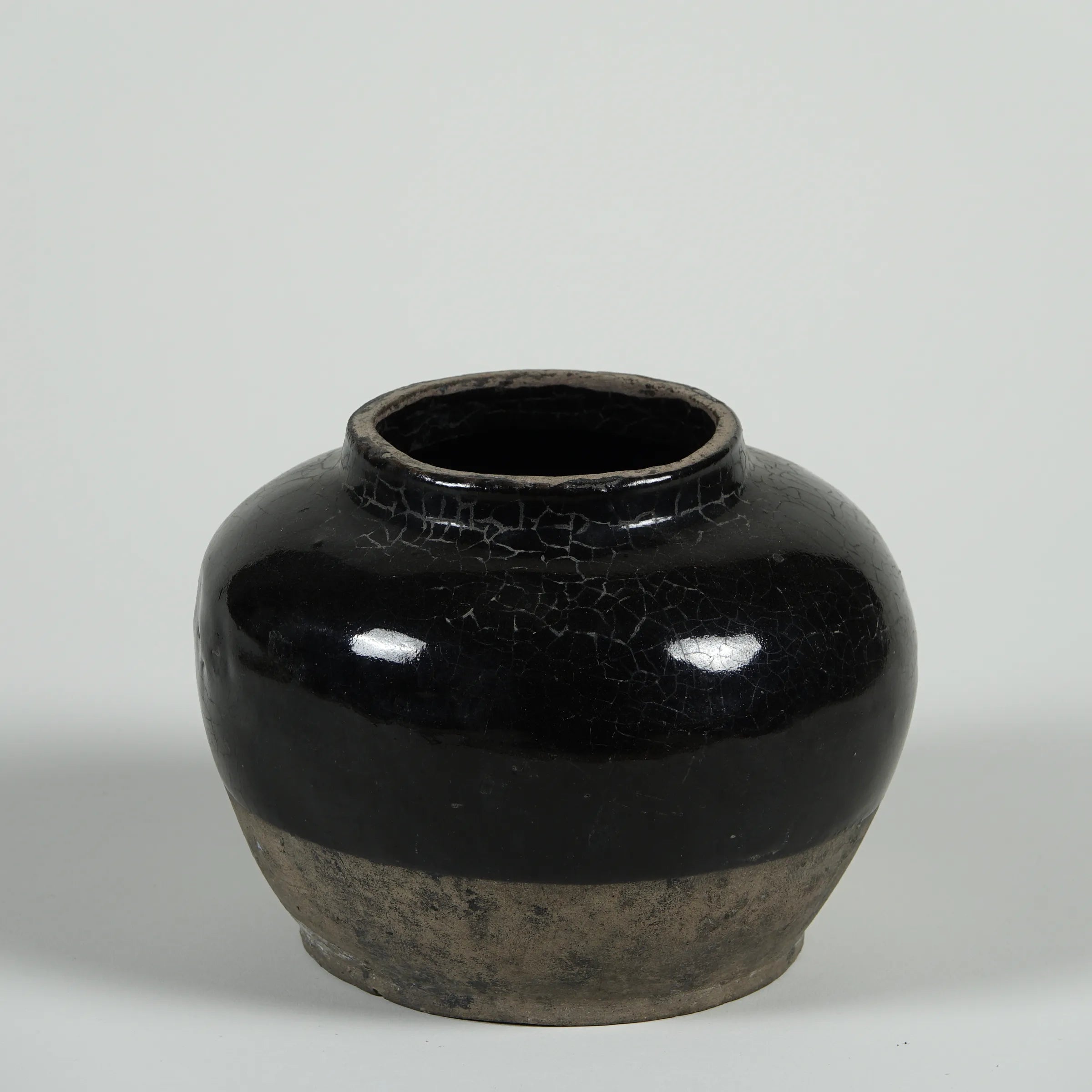 Hú - Pot à confit chinois émaillé noir n°5