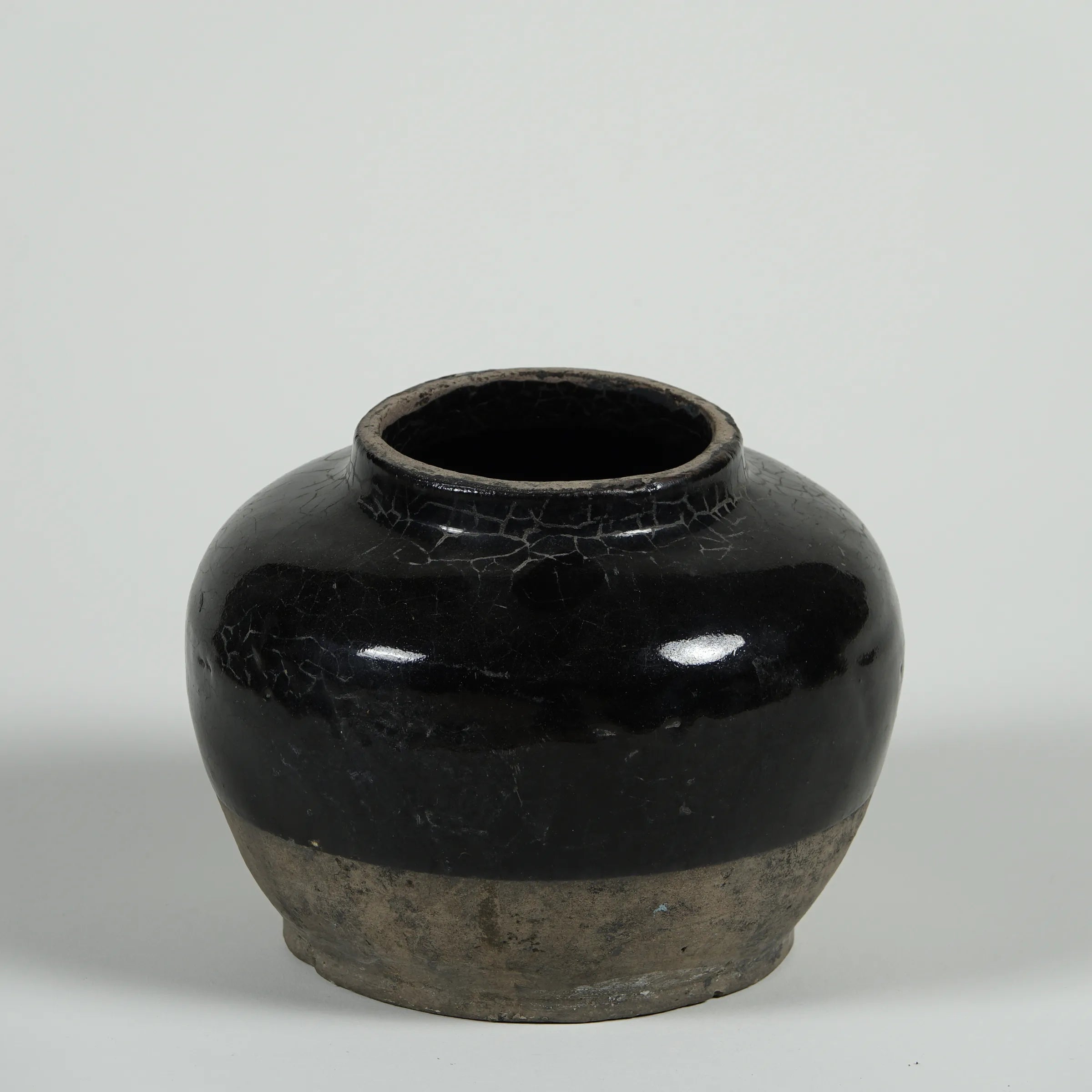 Hú - Pot à confit chinois émaillé noir n°5