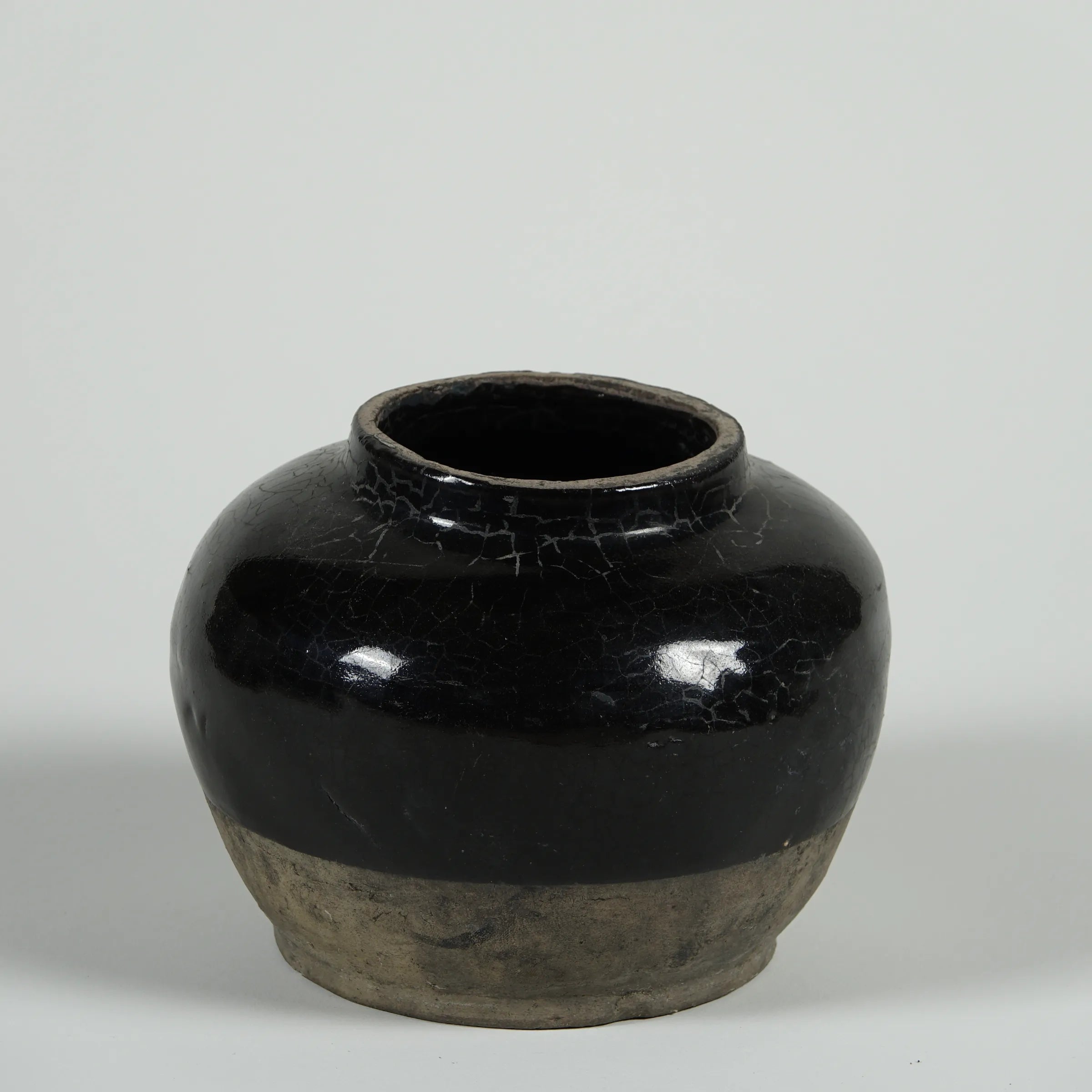 Hú - Pot à confit chinois émaillé noir n°5