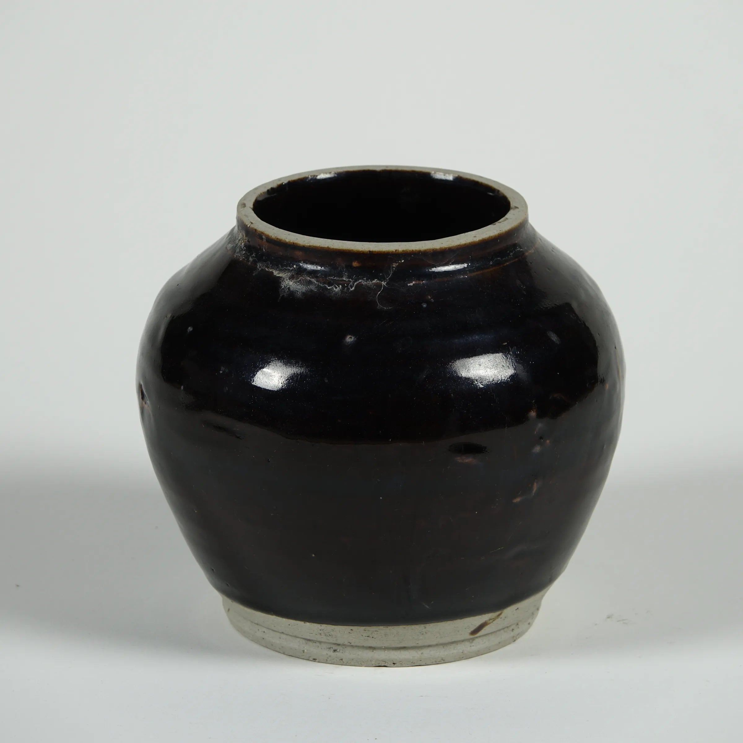 Hú - Pot à confit chinois émaillé noir n°8