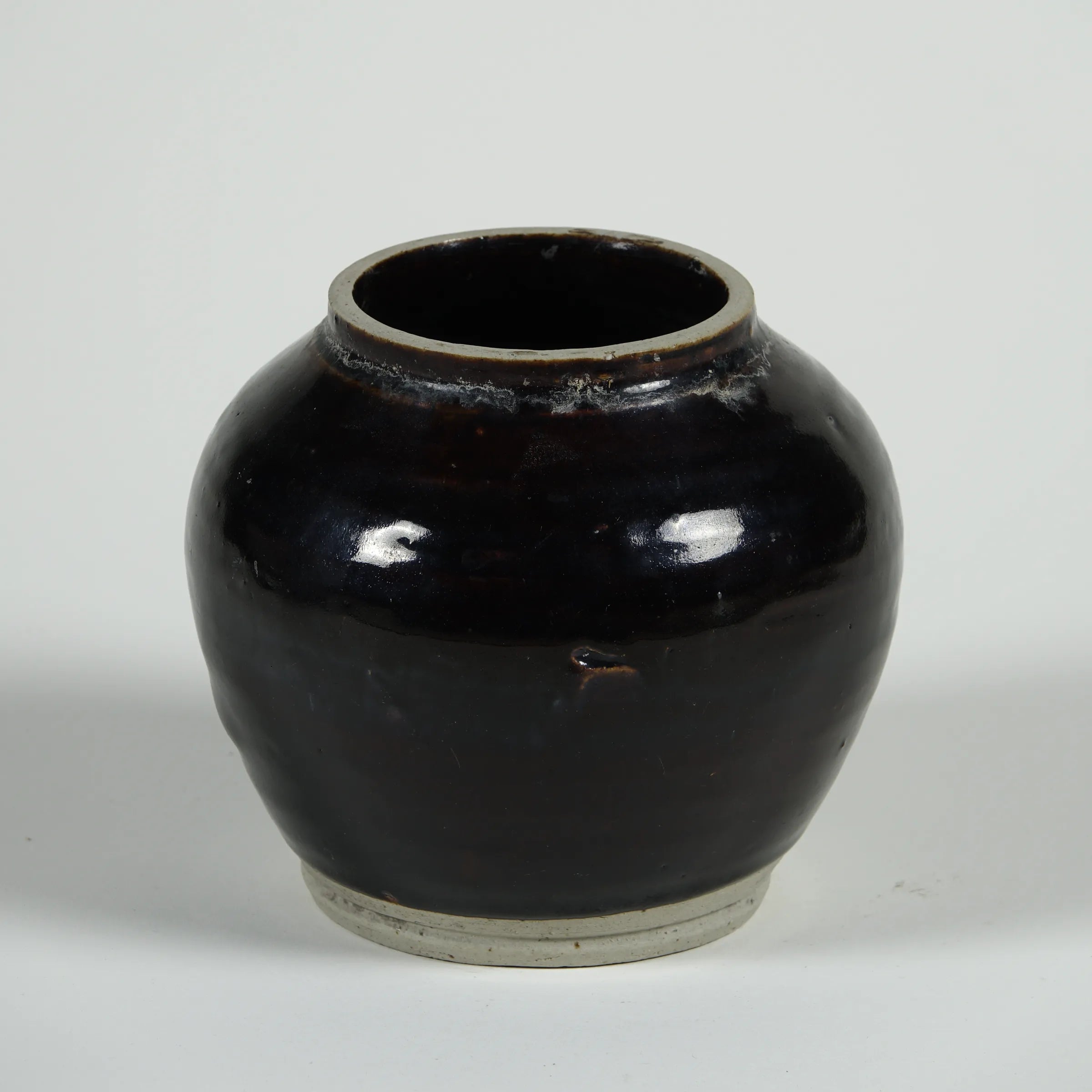 Hú - Pot à confit chinois émaillé noir n°8