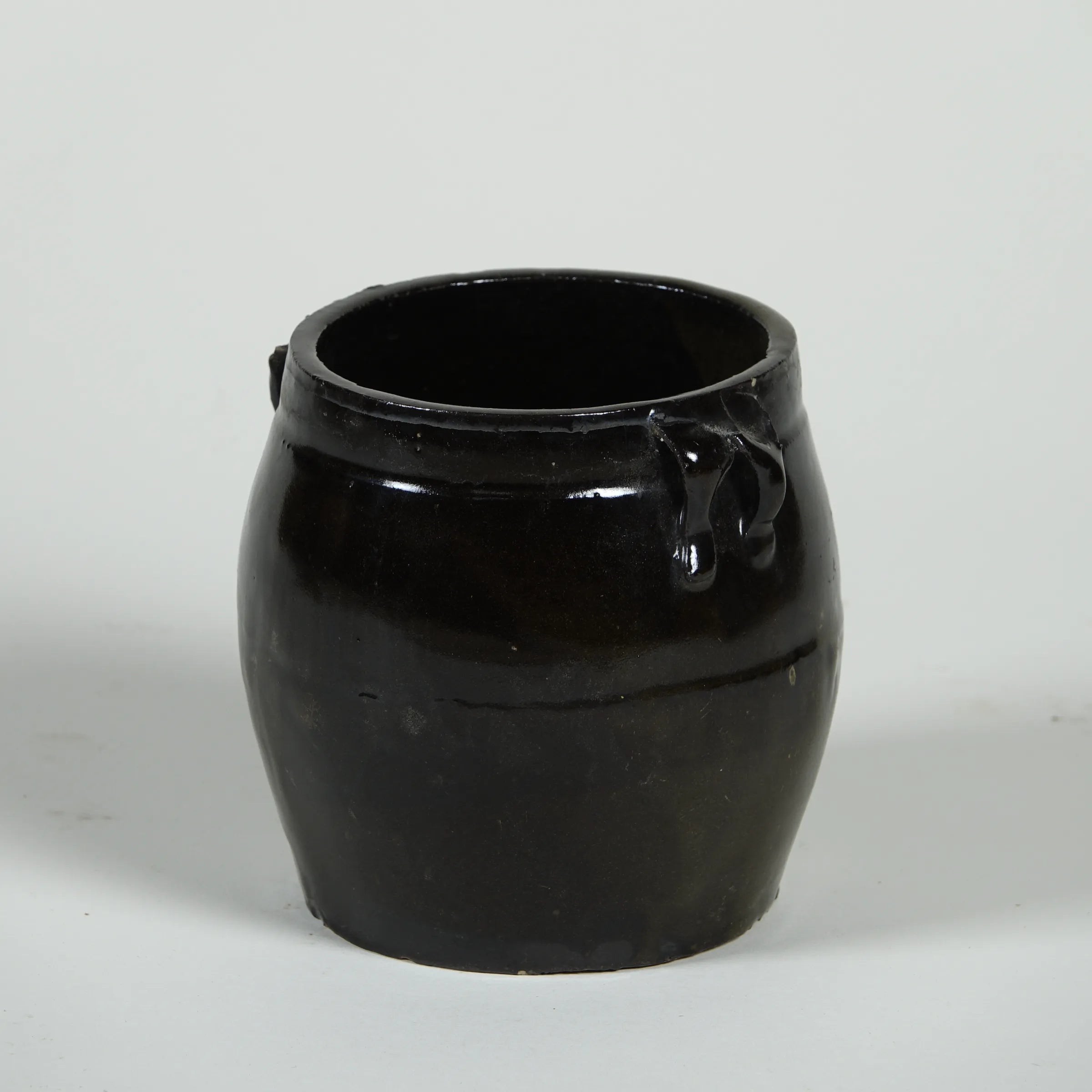 Hú - Pot à confit chinois émaillé noir n°10