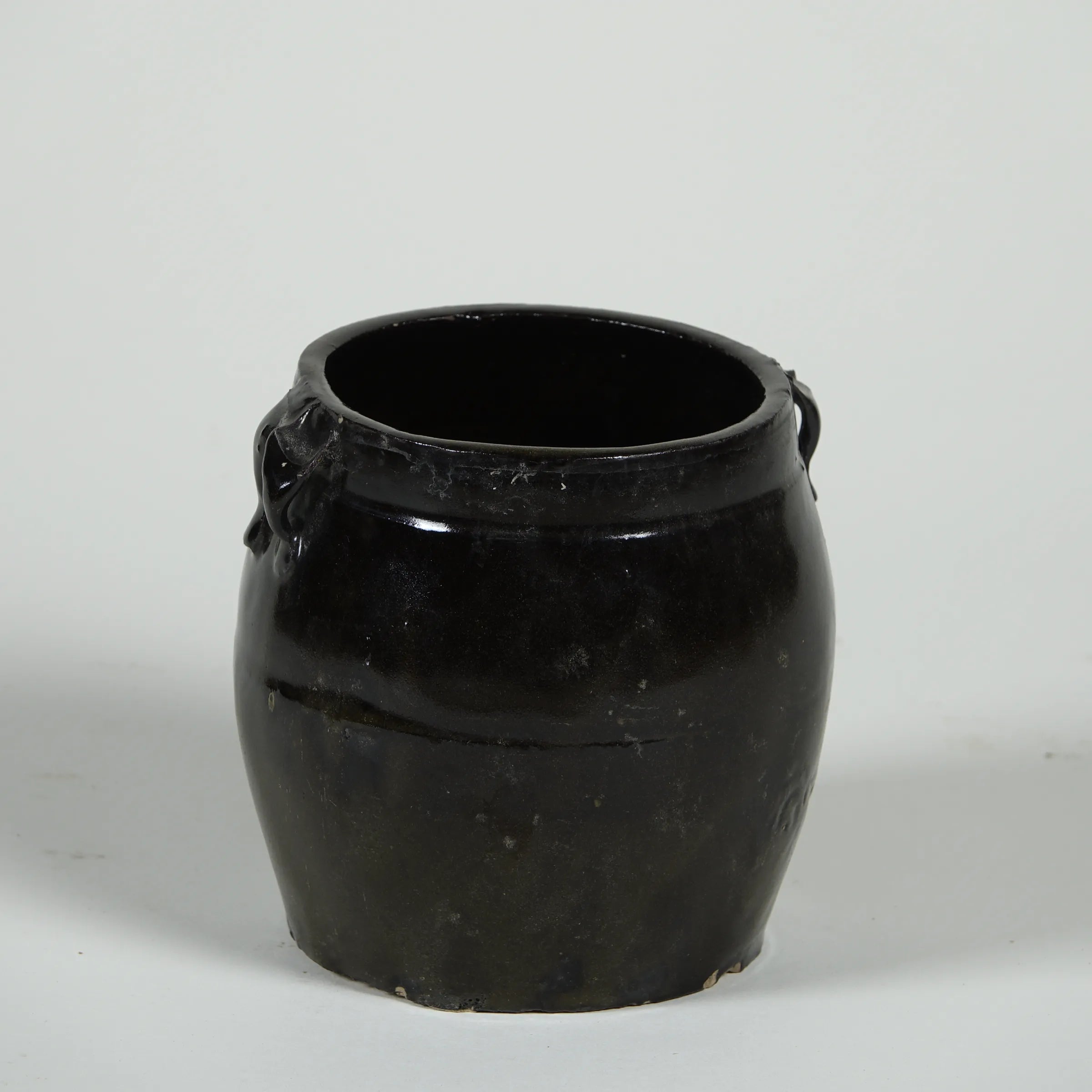 Hú - Pot à confit chinois émaillé noir n°10