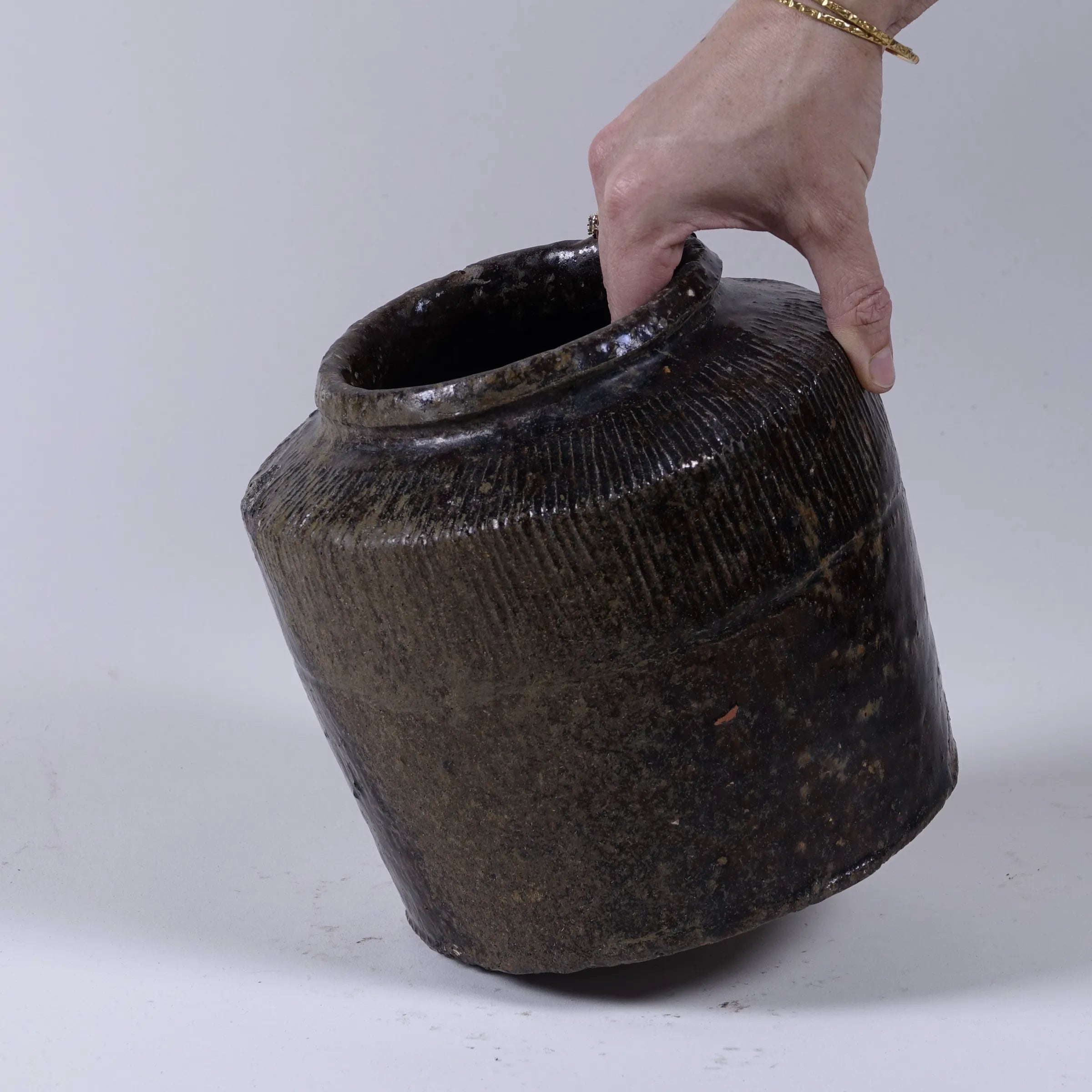 Yishui - Ancien pot chinois émaillé n°4
